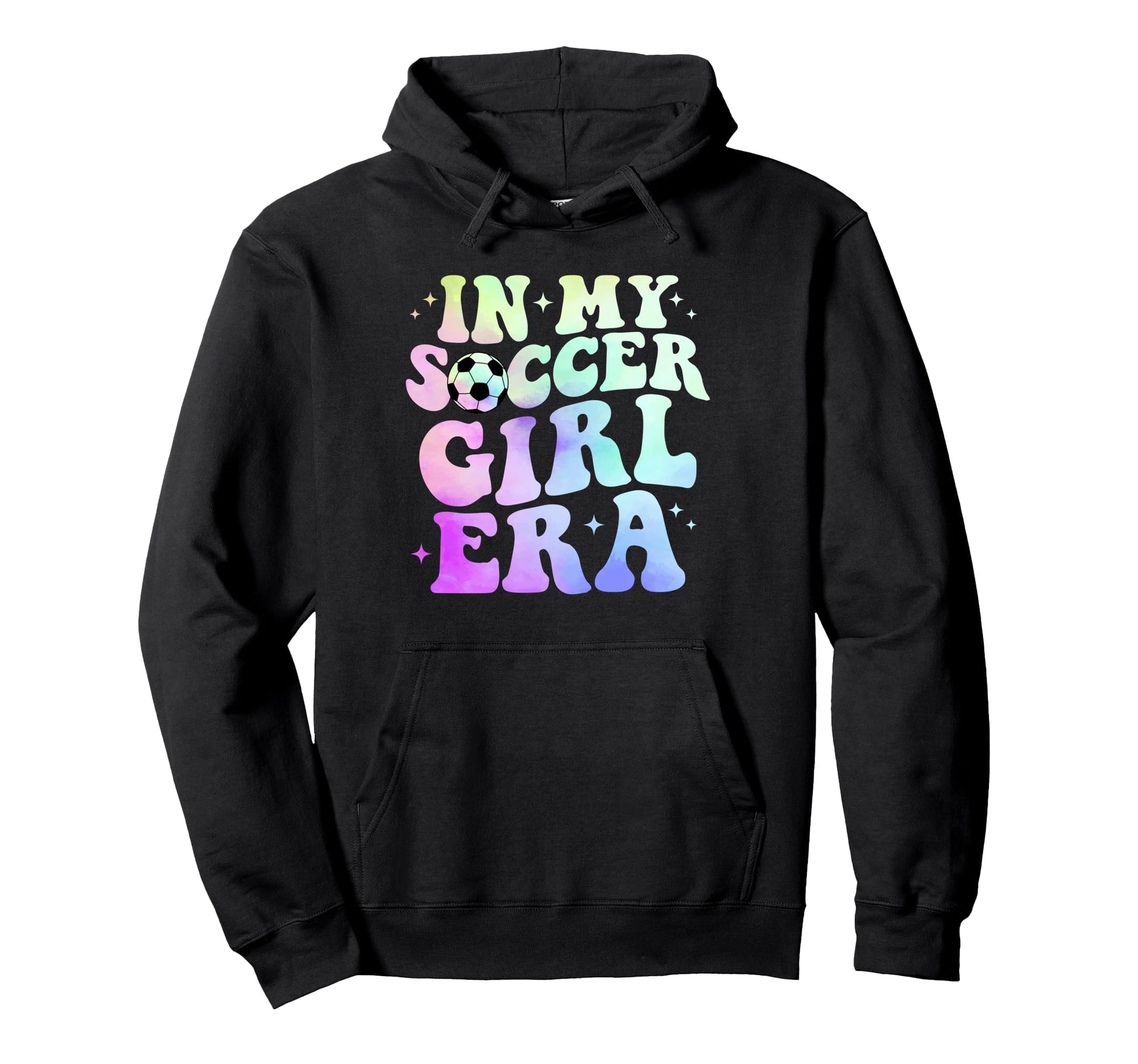 My Soccer Era Sports Tie Dye Groovy Hoodie - Novelty Apparel Men Women - T-Shirt, Sweatshirt, Hoodie