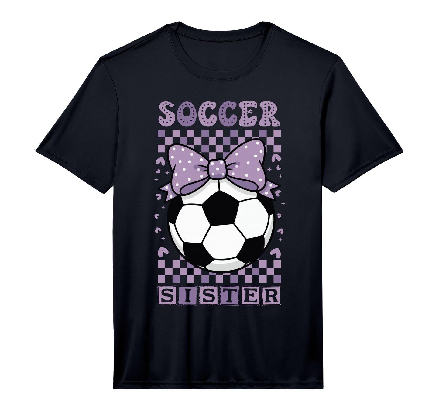 Soccer Sister Ball Purple T-Shirt - Casual Everyday Wear Men Women - T-Shirt, Sweatshirt, Hoodie