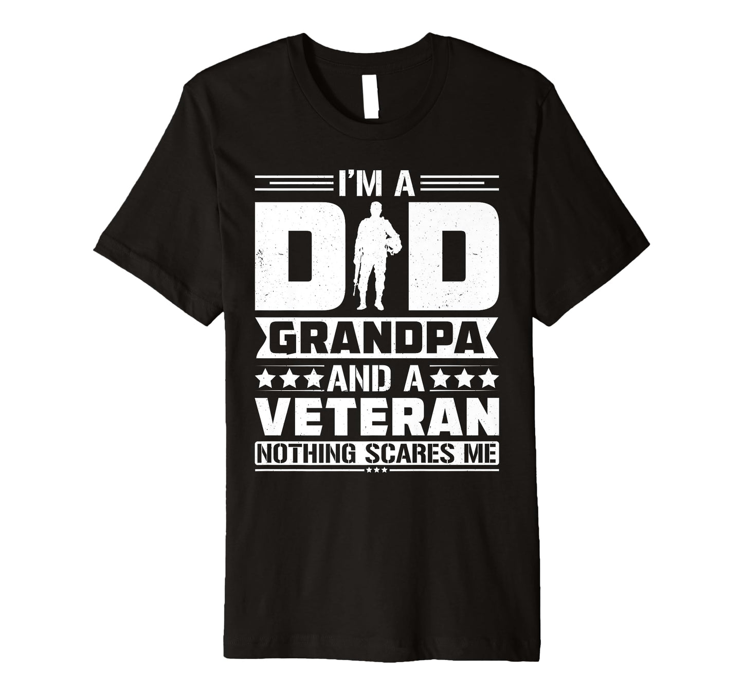 Veteran Grandpa Dad Fathers Day Soldier T-Shirt - Graphic Print for Adults - T-Shirt, Sweatshirt, Hoodie