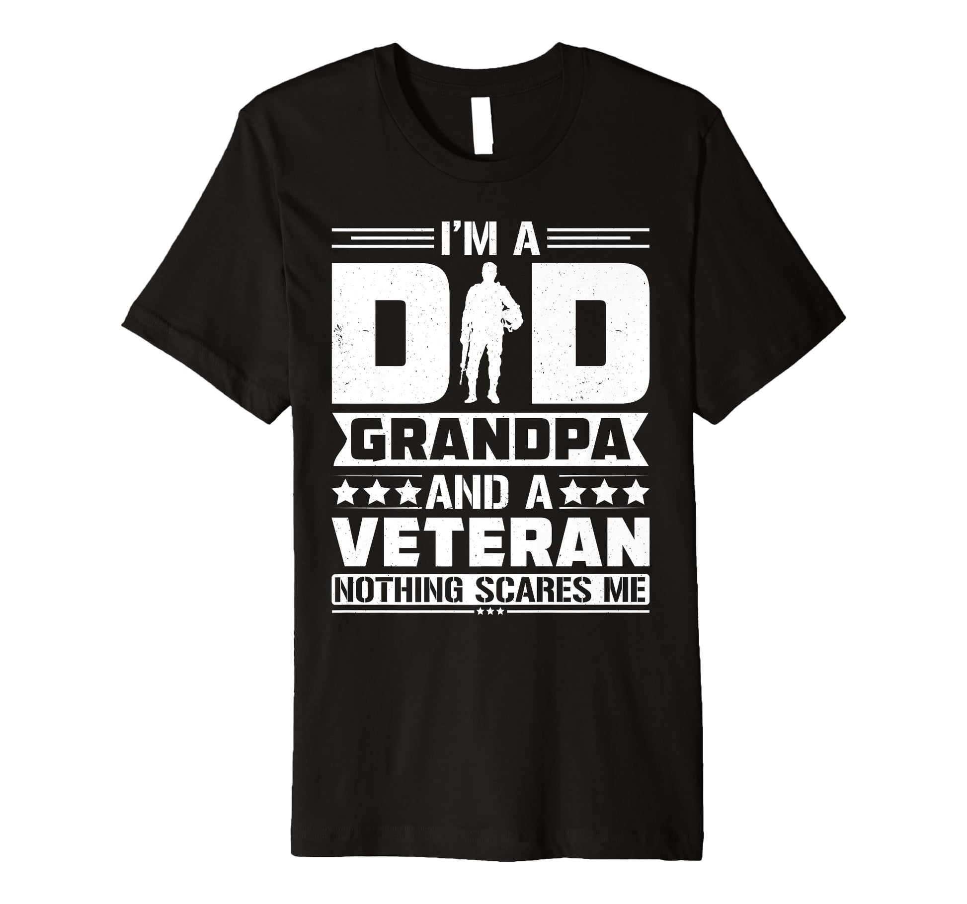 Veteran Grandpa Dad Fathers Day Soldier T-Shirt - Graphic Print for Adults - T-Shirt, Sweatshirt, Hoodie