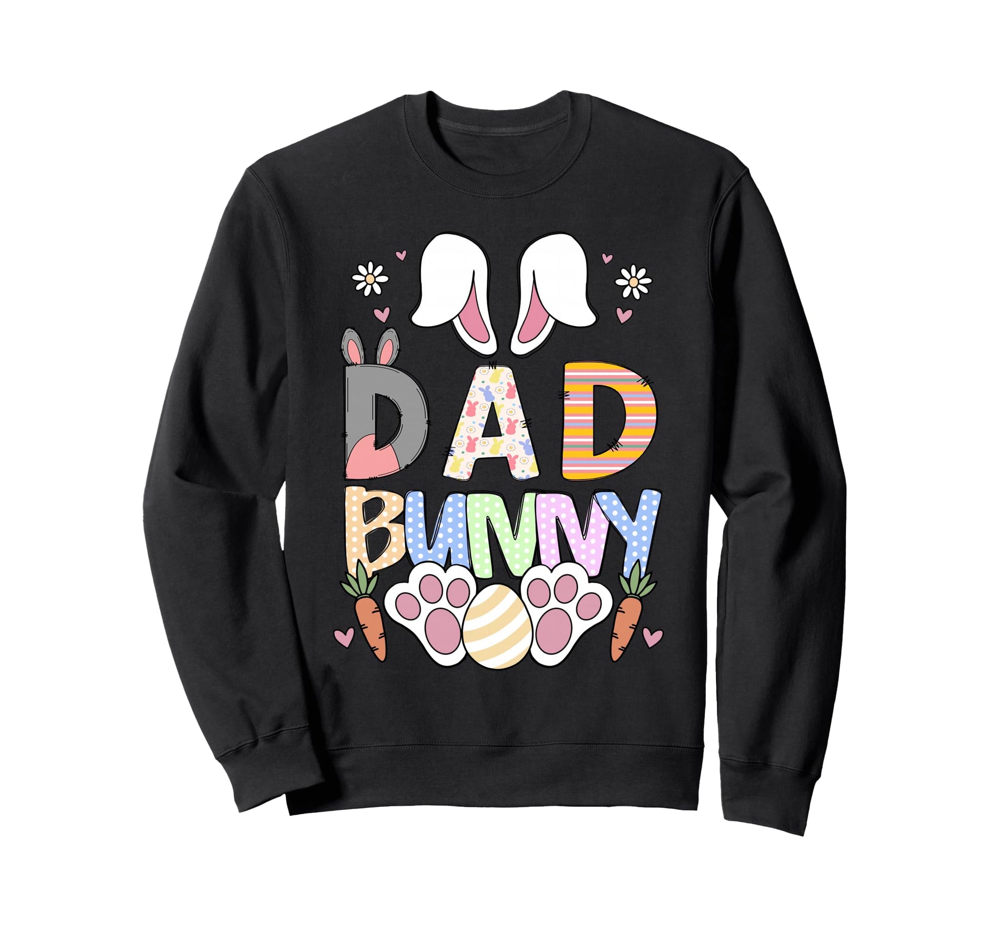 Dad Bunny Ears Easter Family Matching Sweatshirt - Graphic Print Men Women - T-Shirt, Sweatshirt, Hoodie
