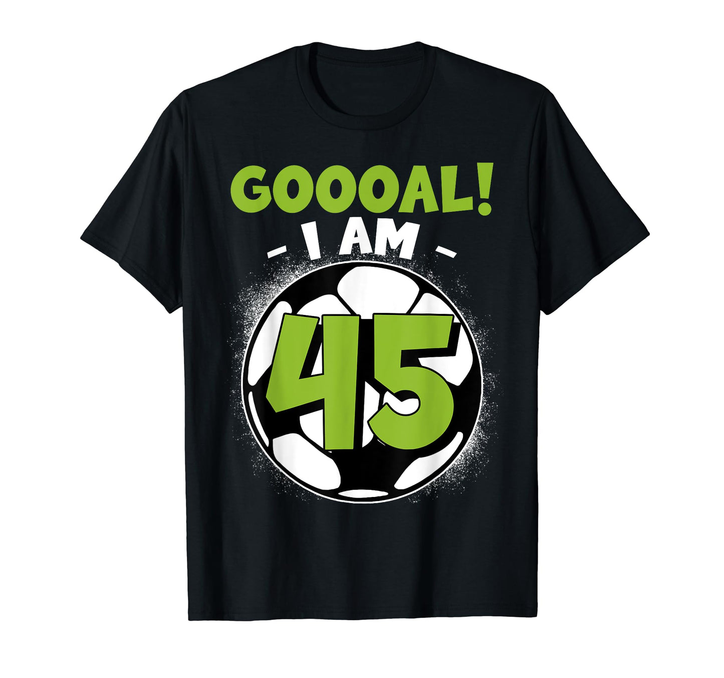 45 Year Old Birthday Soccer Themed T-Shirt - Minimalist Print Men Women - T-Shirt, Sweatshirt, Hoodie