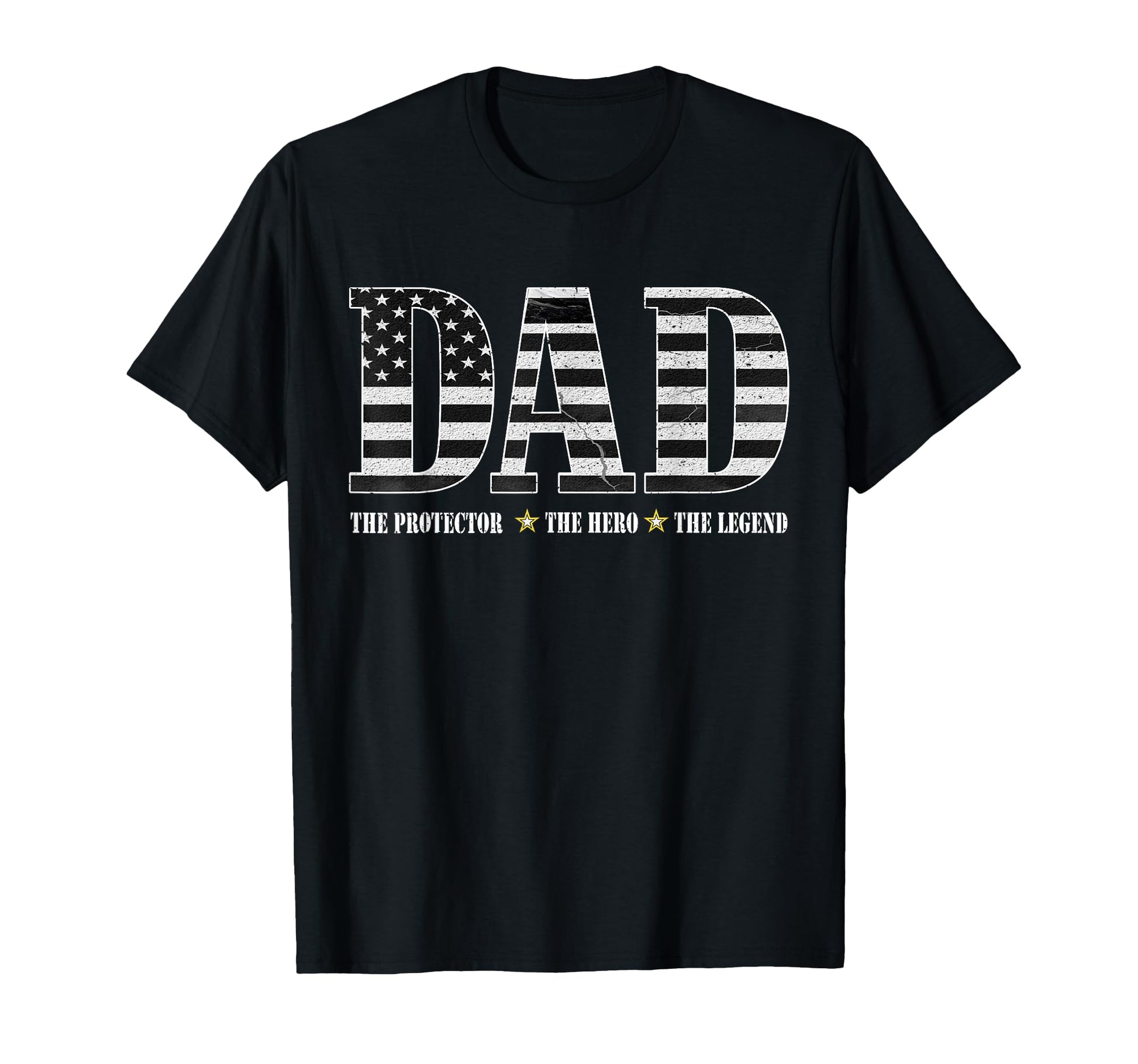Dad Protector Hero Legend American T-Shirt - Minimalist Print for Adults - T-Shirt, Sweatshirt, Hoodie