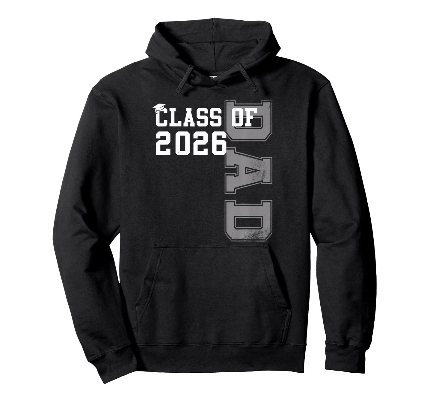 Proud Dad 2026 Graduate Grad Senior Hoodie - Trendy Graphic Men Women - T-Shirt, Sweatshirt, Hoodie