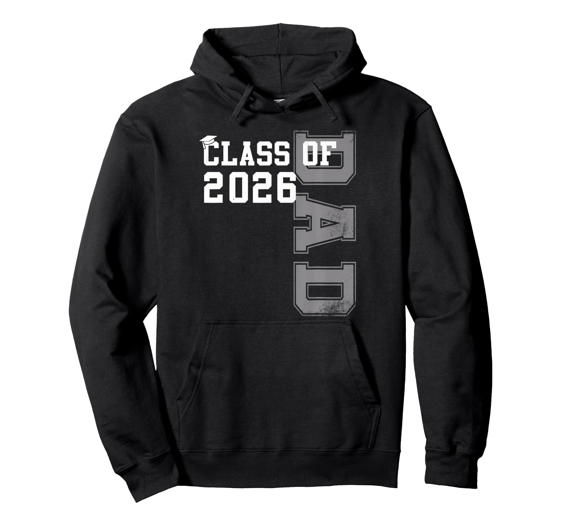 Proud Dad 2026 Graduate Grad Senior Hoodie - Trendy Graphic Men Women - T-Shirt, Sweatshirt, Hoodie