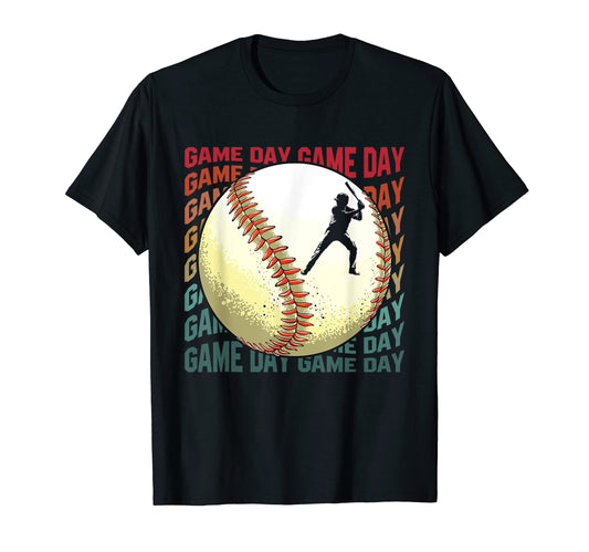Baseball Dad Papa Game Day Grandpa T-Shirt - Custom Art Print Men Women - T-Shirt, Sweatshirt, Hoodie