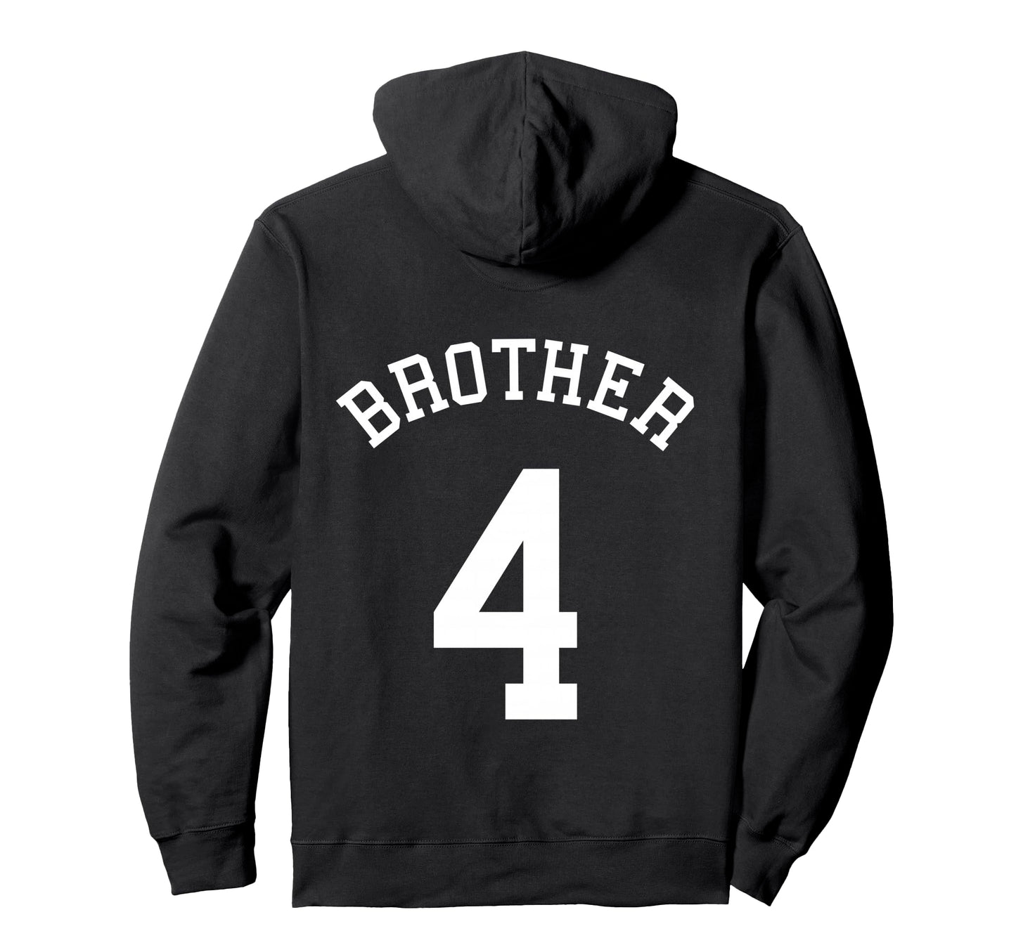 Brother No 4 Hockey Bro Football Hoodie - Casual Everyday Wear Men Women - T-Shirt, Sweatshirt, Hoodie