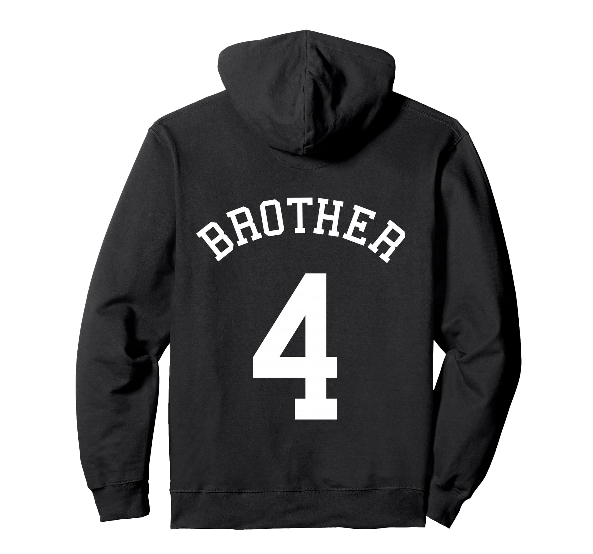 Brother No 4 Hockey Bro Football Hoodie - Casual Everyday Wear Men Women - T-Shirt, Sweatshirt, Hoodie