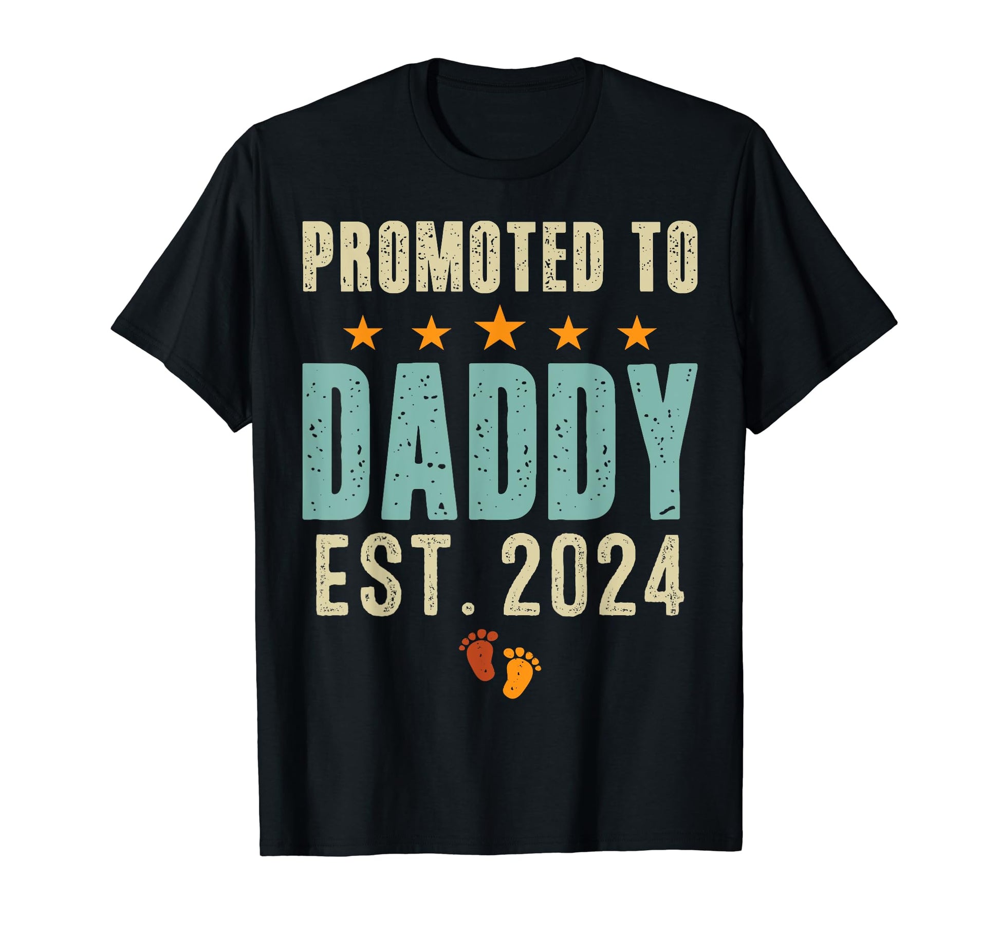 Promoted To Dad Est 2024 T-Shirt - Trendy Graphic for Adults - T-Shirt, Sweatshirt, Hoodie