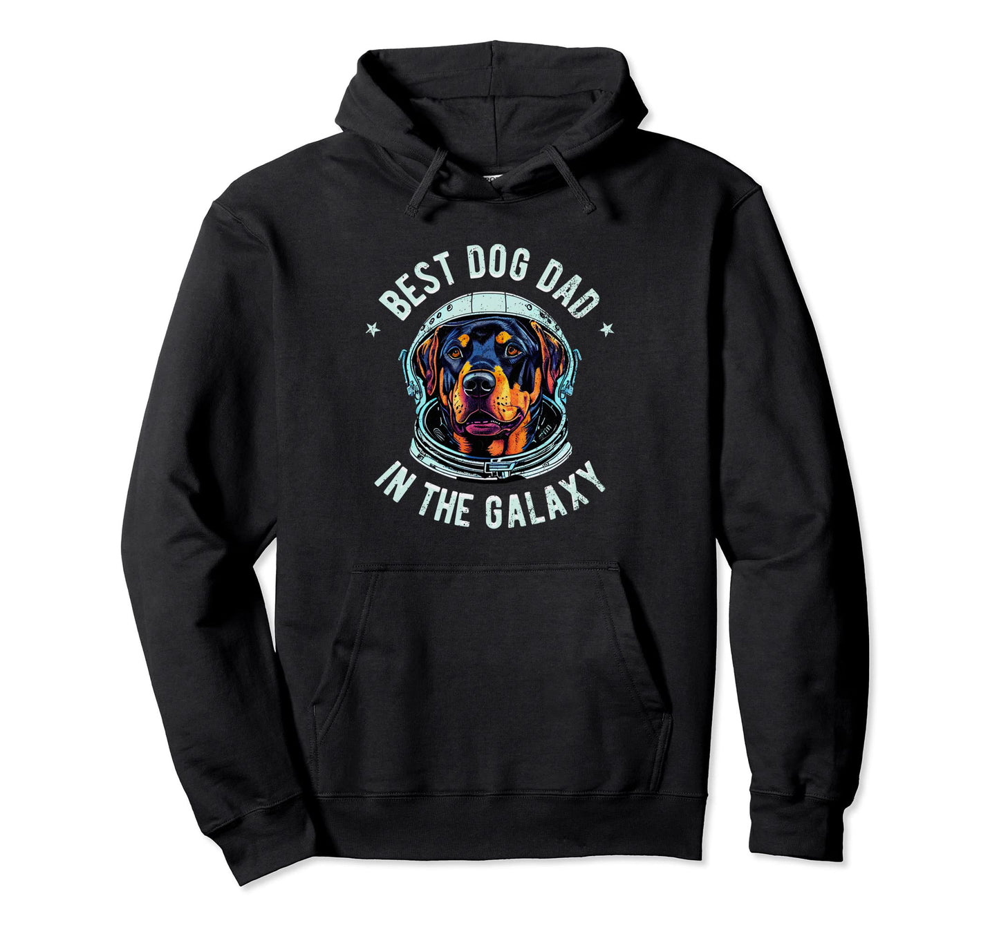 Best Rottweiler Dog Dad Galaxy Hoodie - Casual Everyday Wear Unisex - T-Shirt, Sweatshirt, Hoodie