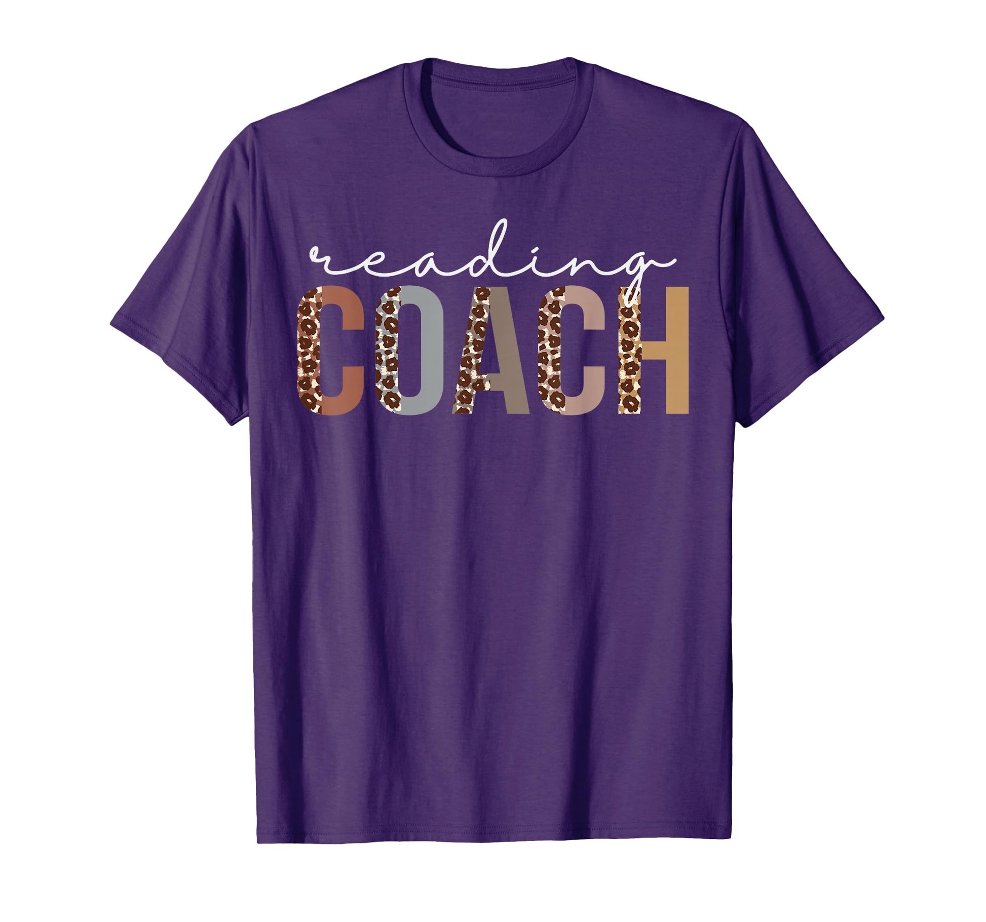 Reading Coach Leopard Appreciation T-Shirt - Minimalist Print for Adults - T-Shirt, Sweatshirt, Hoodie