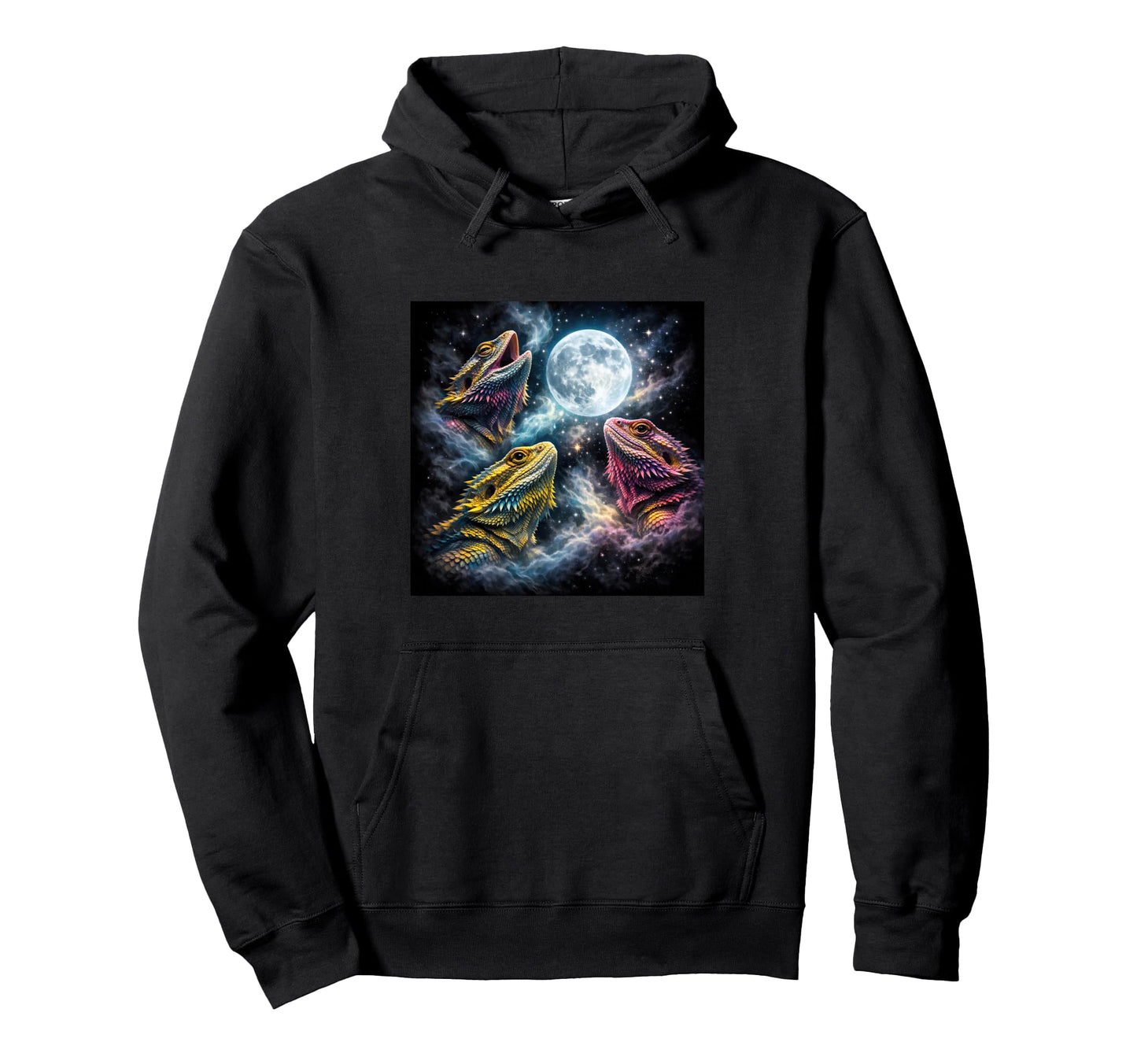 Bearded Dragon Mom Dad Funny 3 Howling Hoodie - Minimalist Print Men Women - T-Shirt, Sweatshirt, Hoodie