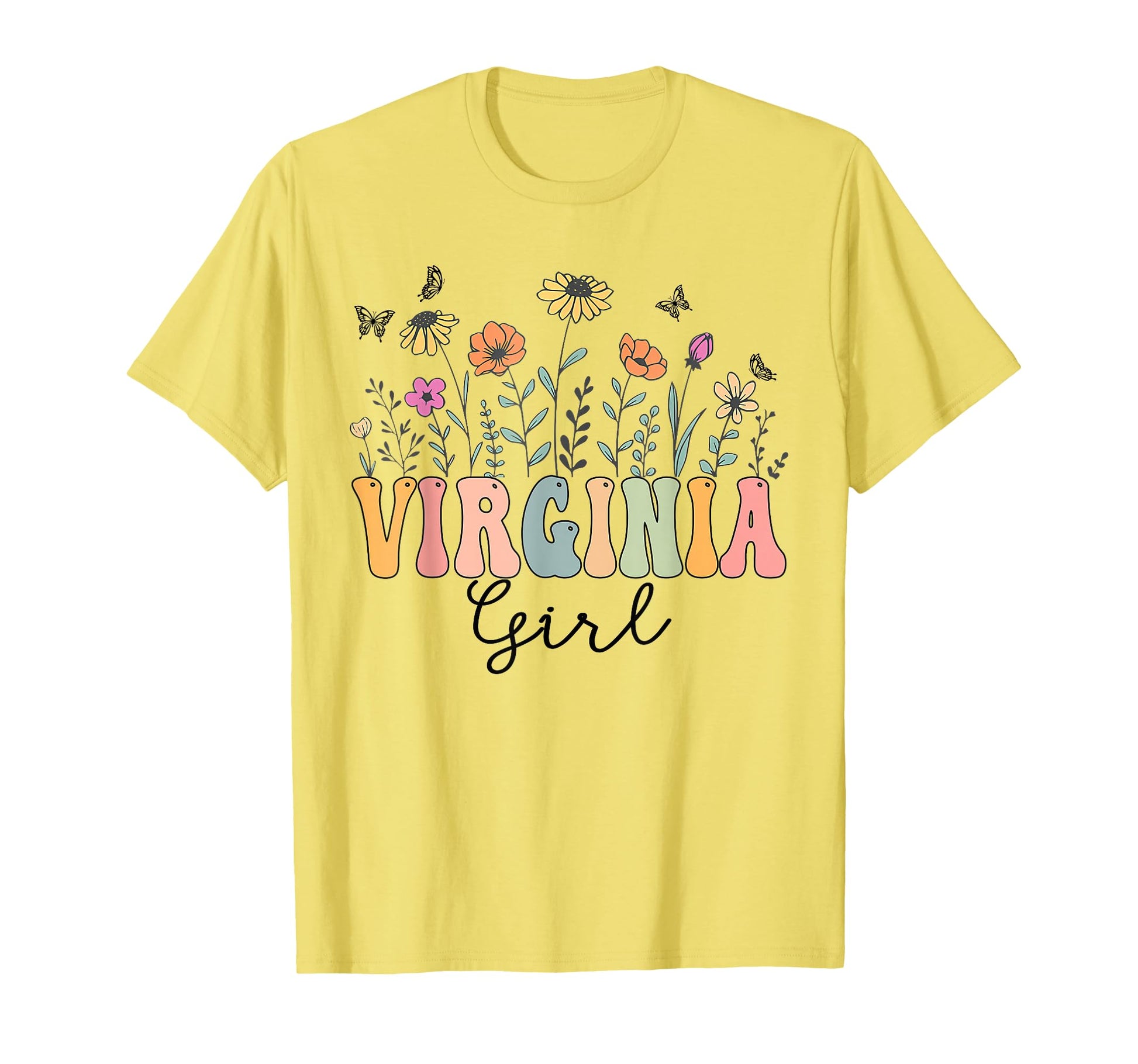 Virginia Wildflower Groovy Virginia T-Shirt - Streetwear Style for Adults - T-Shirt, Sweatshirt, Hoodie