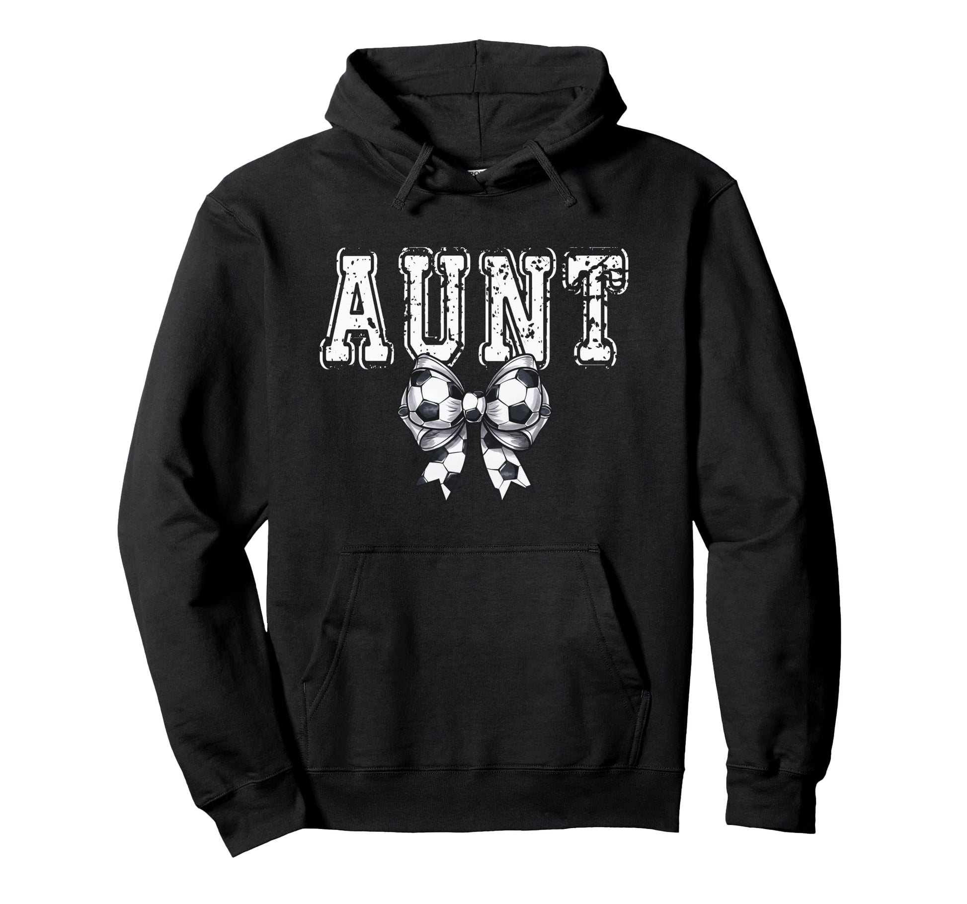 Coquette Soccer Aunt Spirit Hoodie - Fun Novelty Design for Adults - T-Shirt, Sweatshirt, Hoodie