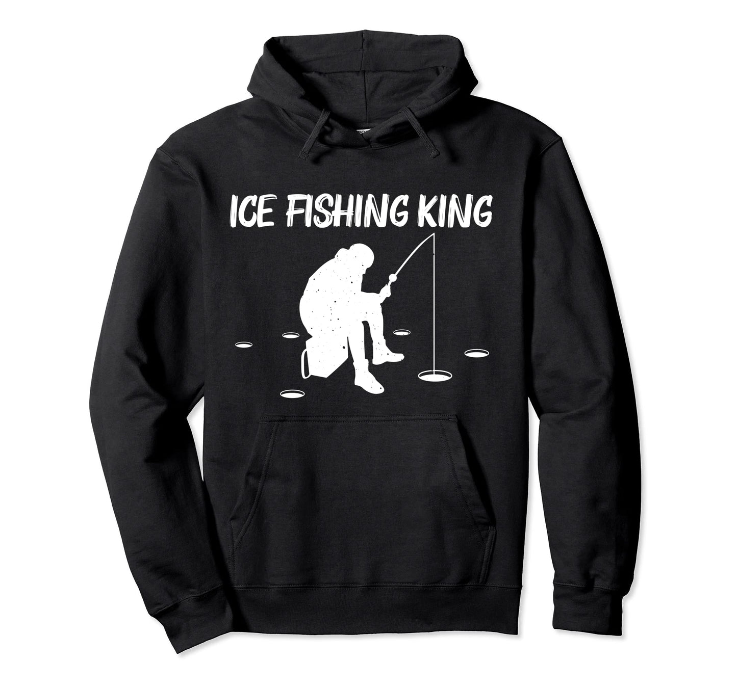Funny Ice Fishing Dad Ice Hole Hoodie - Aesthetic Graphic for Adults - T-Shirt, Sweatshirt, Hoodie