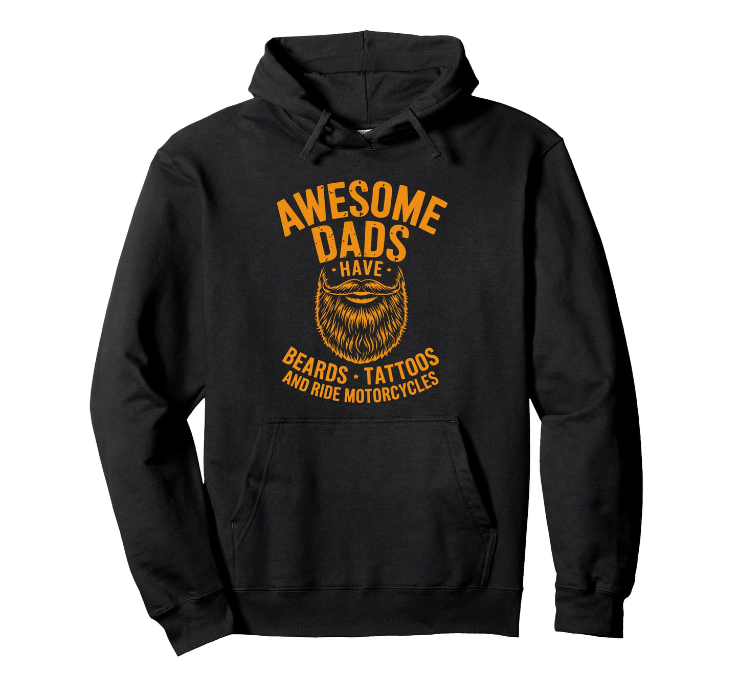 Awesome Dads Have Beards Tattoos Hoodie - Aesthetic Graphic Unisex - T-Shirt, Sweatshirt, Hoodie