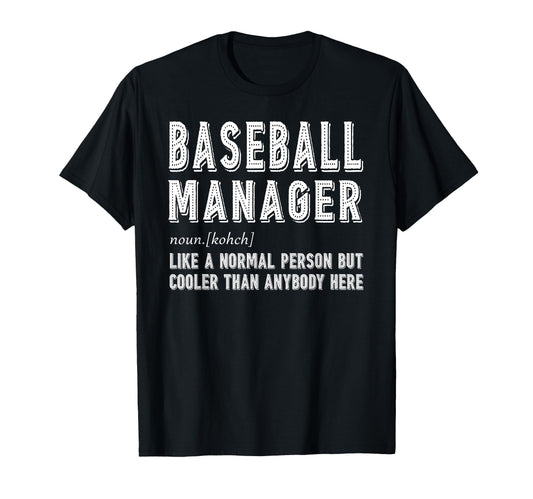 Baseball Manager Factory T-Shirt - Aesthetic Graphic for Adults - T-Shirt, Sweatshirt, Hoodie
