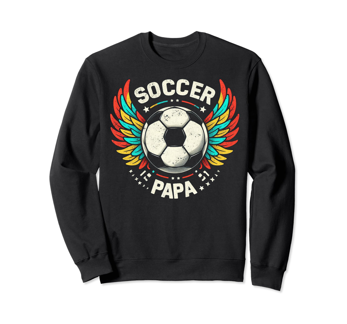 Soccer Papa Family Matching Dad Fathers Sweatshirt - Graphic Print Unisex - T-Shirt, Sweatshirt, Hoodie
