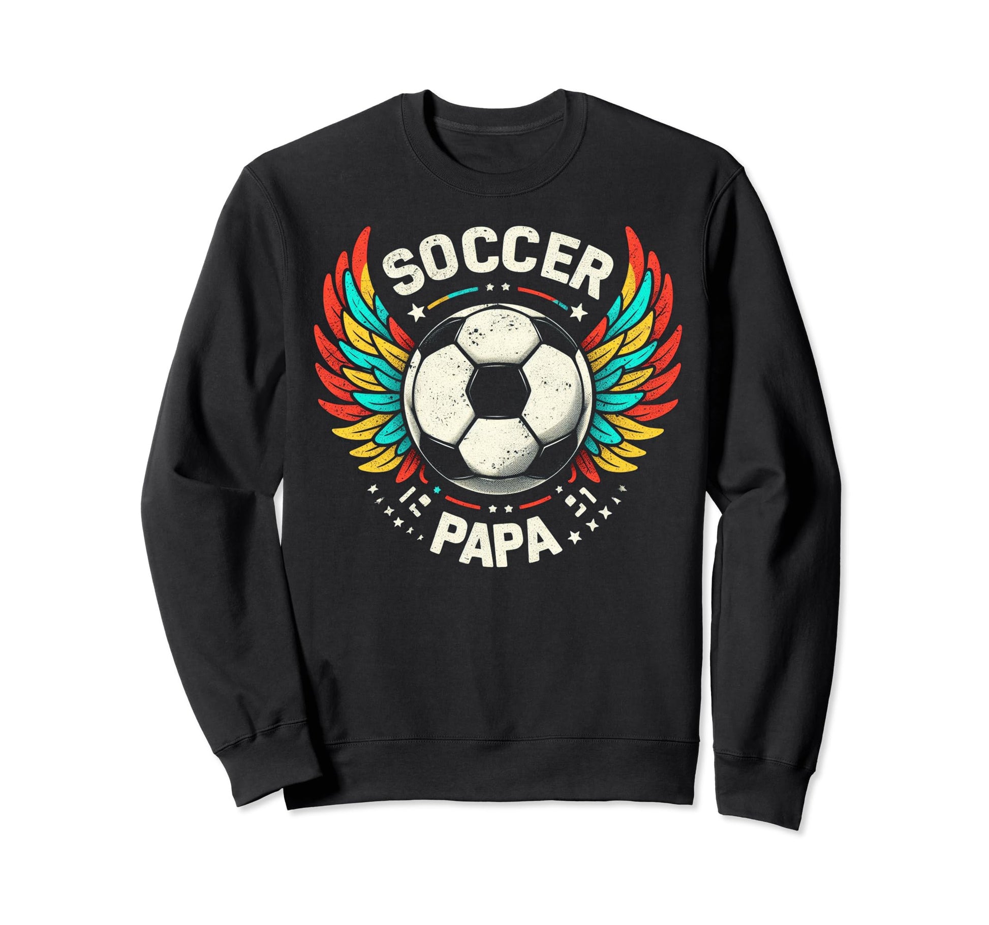 Soccer Papa Family Matching Dad Fathers Sweatshirt - Graphic Print Unisex - T-Shirt, Sweatshirt, Hoodie