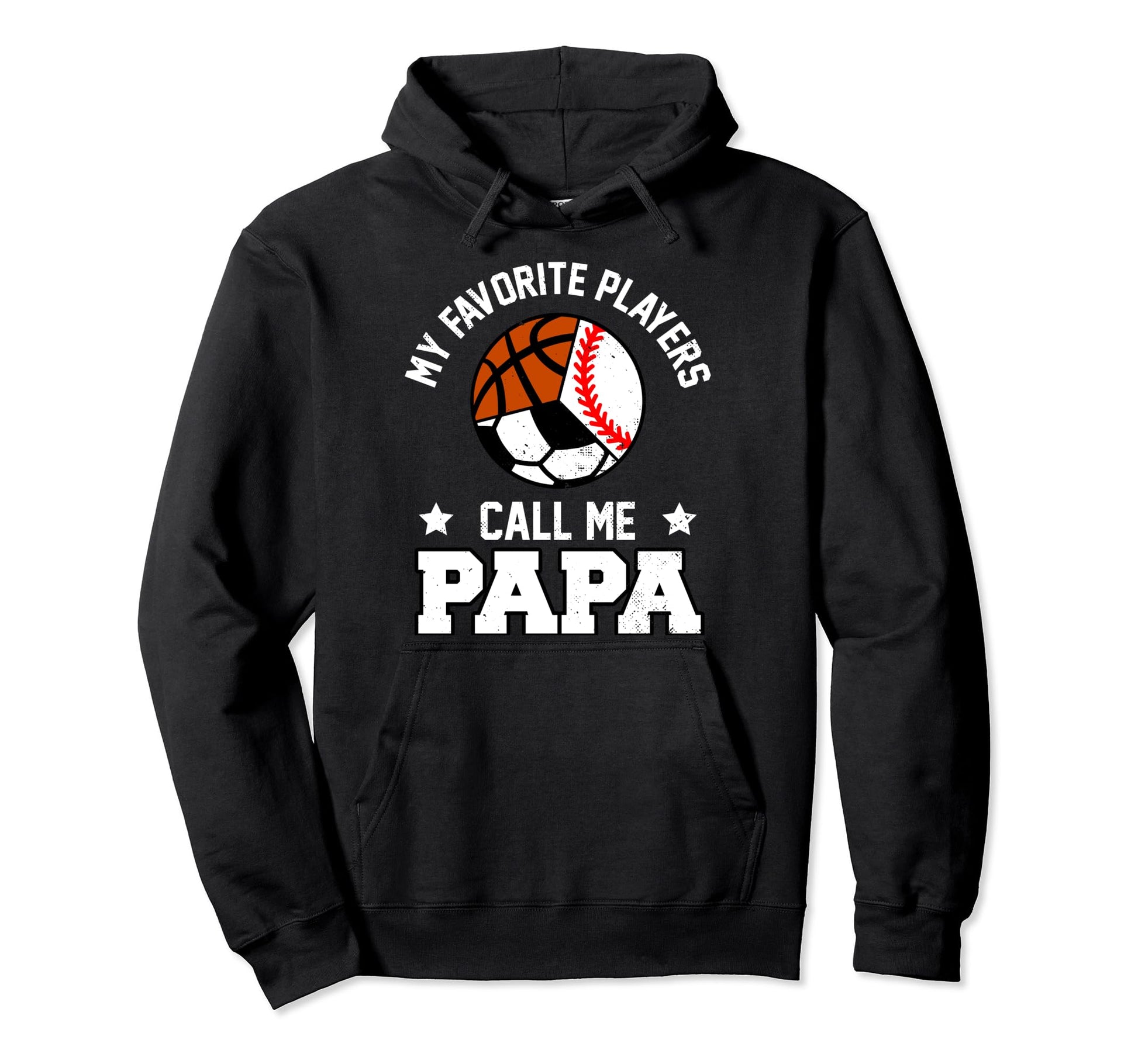 My Favorites Baseball Soccer Hoodie - Fun Novelty Design for Adults - T-Shirt, Sweatshirt, Hoodie