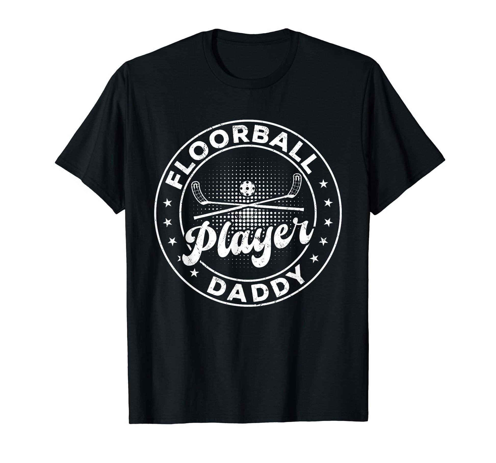 Floorball Player Daddy Floorball T-Shirt - Custom Art Print for Adults - T-Shirt, Sweatshirt, Hoodie