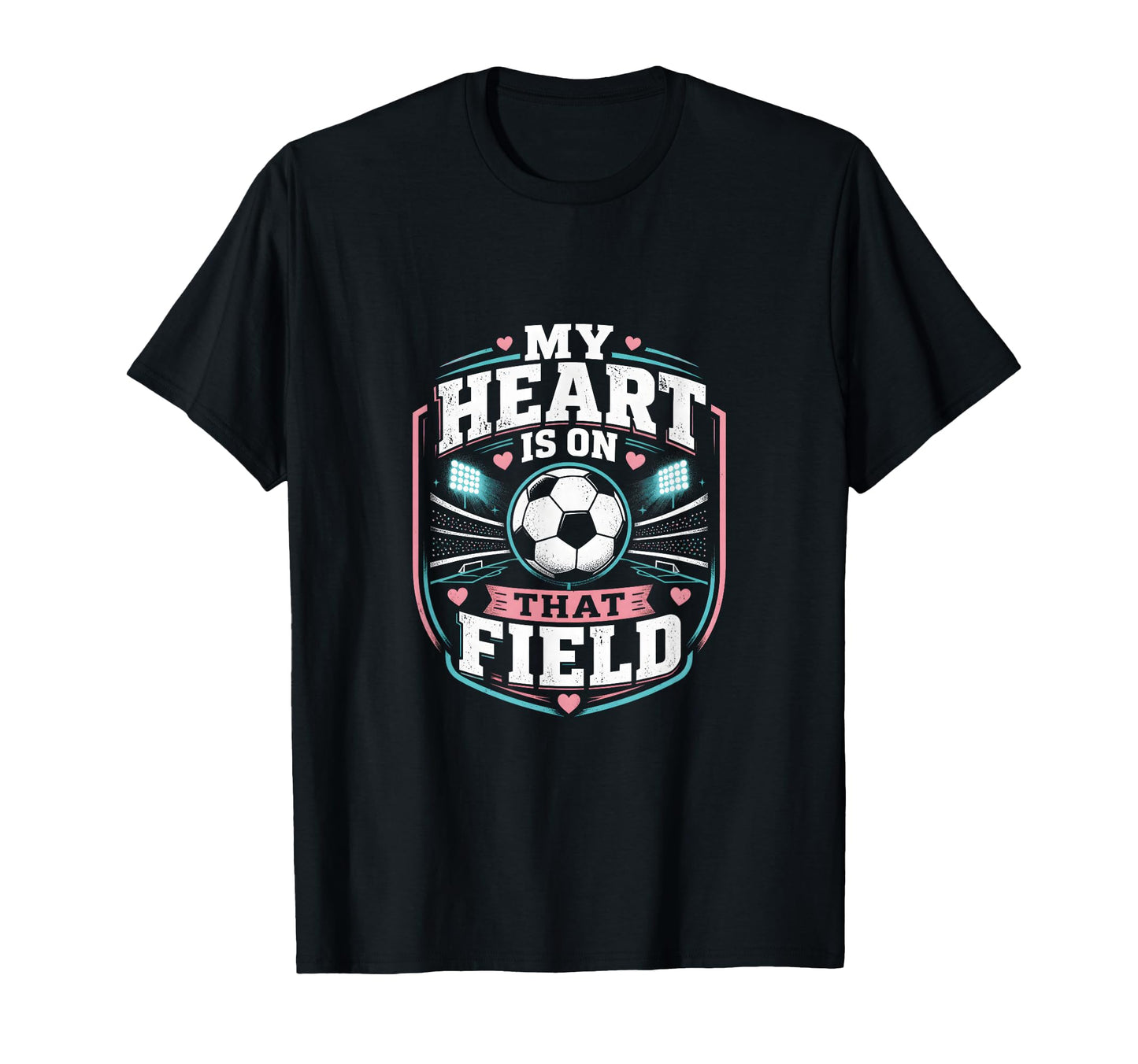 My Heart Is That Field Soccer Mom T-Shirt - Custom Art Print for Adults - T-Shirt, Sweatshirt, Hoodie