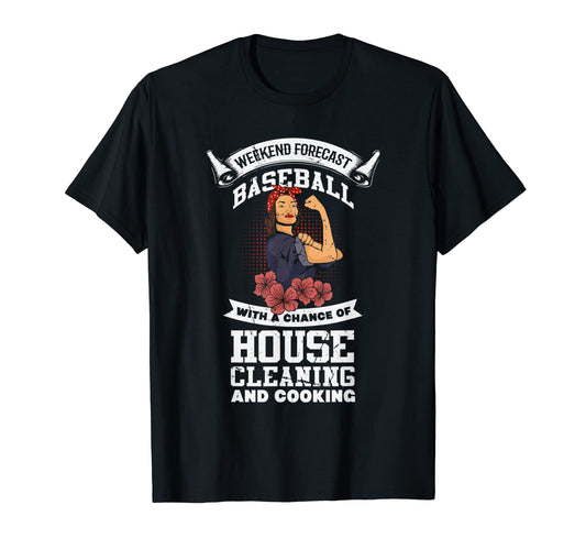 Baseball Mom Funny Baller Mom House T-Shirt - Custom Art Print for Adults - T-Shirt, Sweatshirt, Hoodie