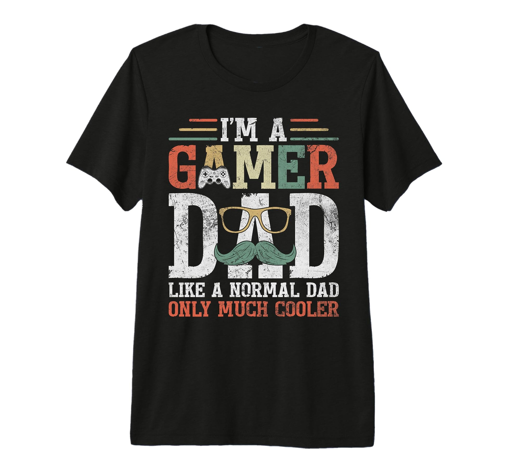 Gamer Dad Like Normal Dad Fathers T-Shirt - Aesthetic Graphic for Adults - T-Shirt, Sweatshirt, Hoodie