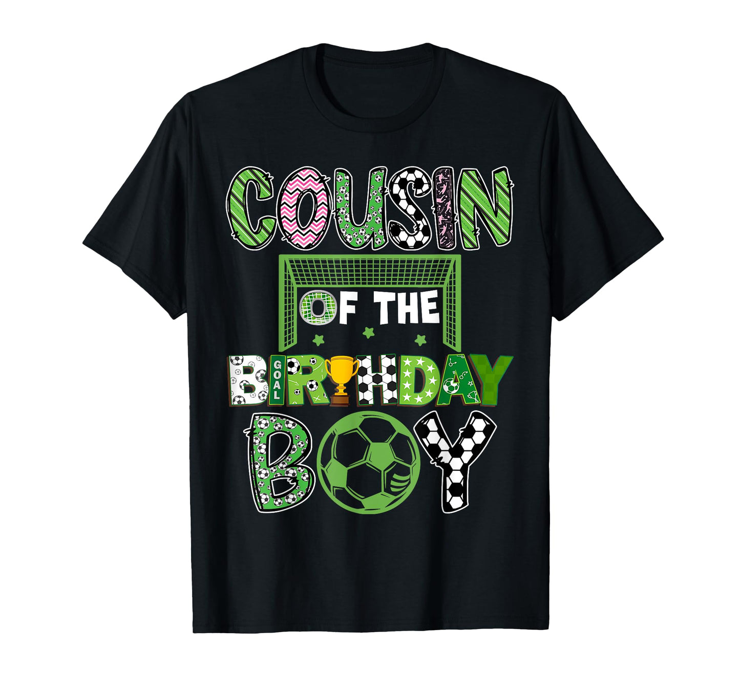 Cousin Birthday Soccer Player Birthday T-Shirt - Unique Graphic Unisex - T-Shirt, Sweatshirt, Hoodie
