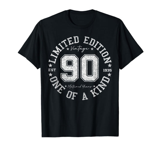 90 Year Old Gifts 1935 90Th Birthday T-Shirt - Graphic Print Men Women - T-Shirt, Sweatshirt, Hoodie