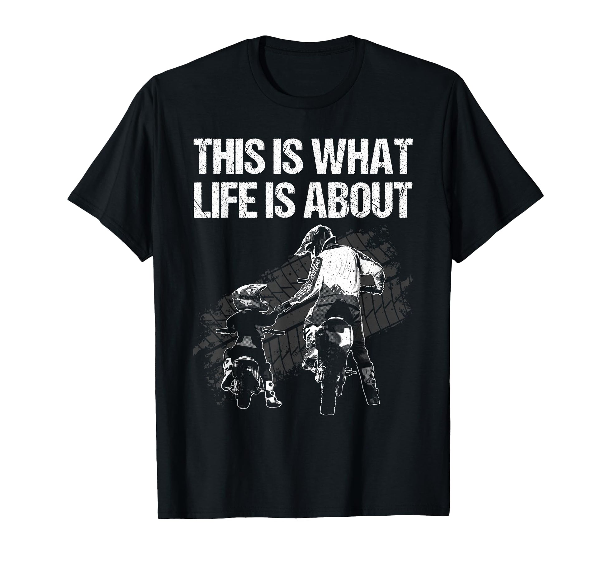 Dirt Bike Art Father Dirtbike T-Shirt - Unique Graphic for Adults - T-Shirt, Sweatshirt, Hoodie