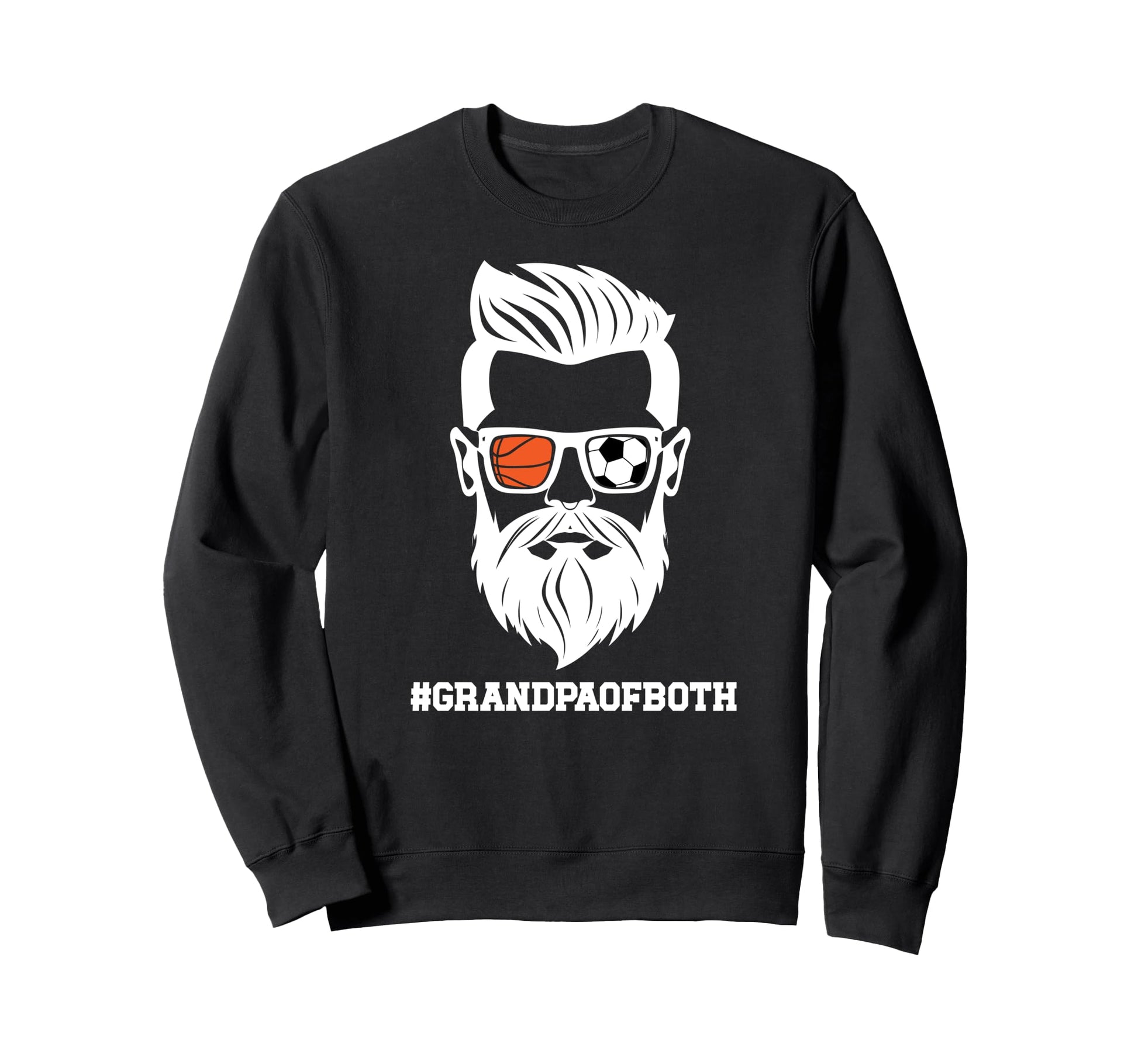 Grandpa Both Soccer Basketball Sweatshirt - Minimalist Print Men Women - T-Shirt, Sweatshirt, Hoodie