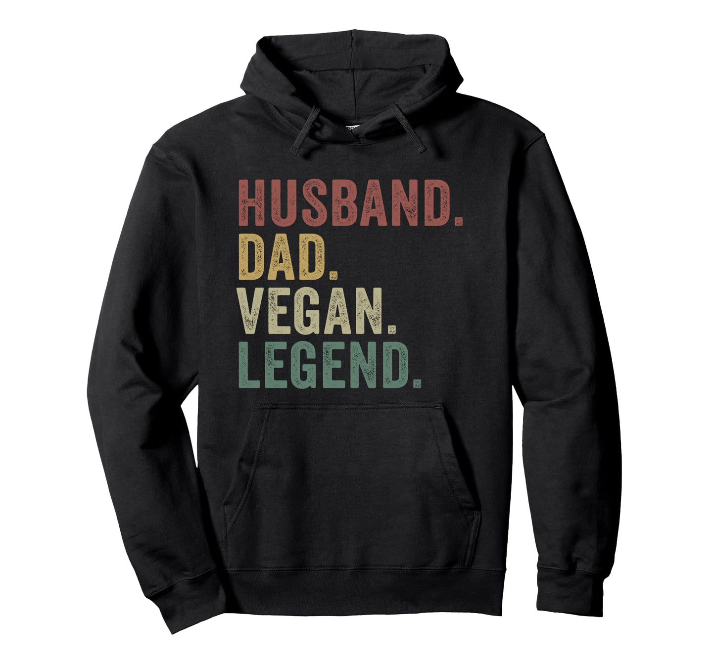 Husband Dad Vegan Legend Plant Hoodie - Custom Art Print for Adults - T-Shirt, Sweatshirt, Hoodie