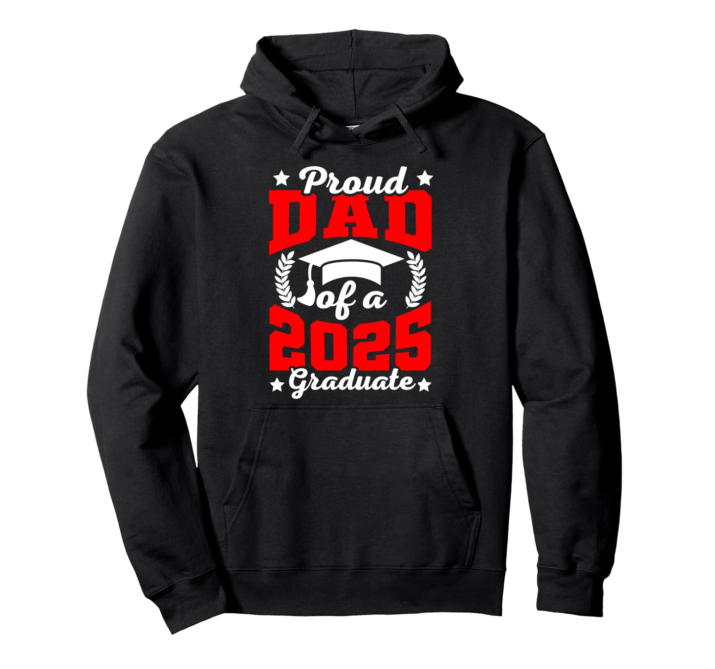 Super Proud Dad 2025 Senior Graduate Hoodie - Custom Art Print Unisex - T-Shirt, Sweatshirt, Hoodie