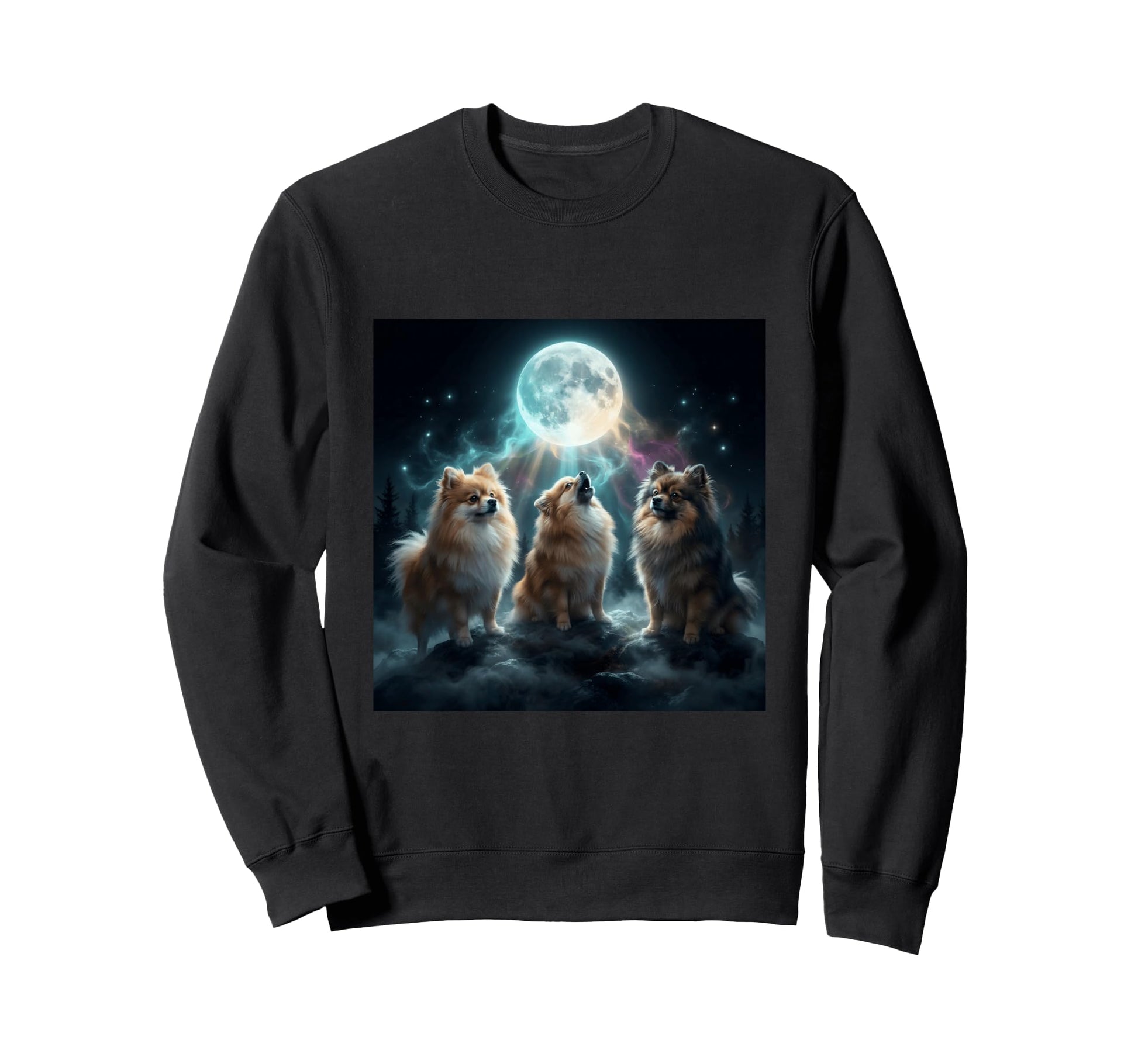Pomeranian Dog Mom Dad Funny 3 Sweatshirt - Fun Novelty Design Men Women - T-Shirt, Sweatshirt, Hoodie
