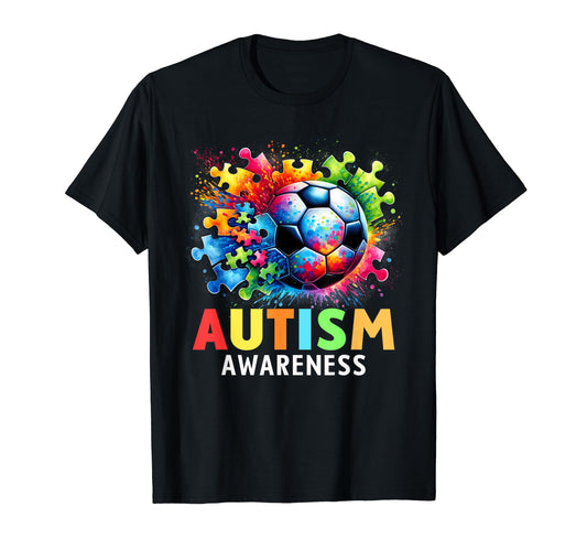 Autism Soccer Ball Autistic Autism T-Shirt - Minimalist Print for Adults - T-Shirt, Sweatshirt, Hoodie