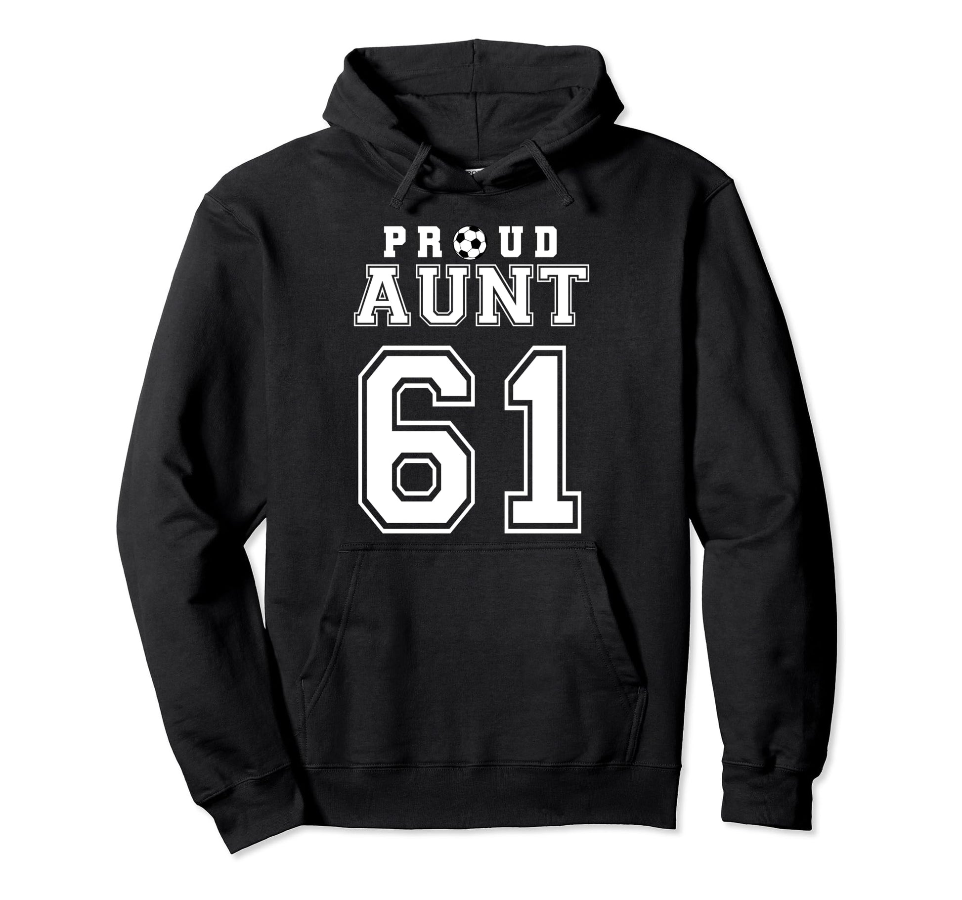 Number 61 Custom Proud Soccer Futbol Hoodie - Minimalist Print for Adults - T-Shirt, Sweatshirt, Hoodie