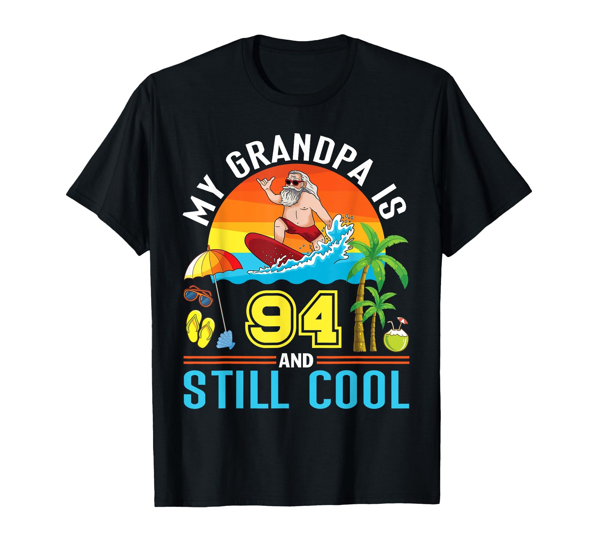 Grandson Granddaughter My Grandpa Is T-Shirt - Custom Art Print Men Women - T-Shirt, Sweatshirt, Hoodie
