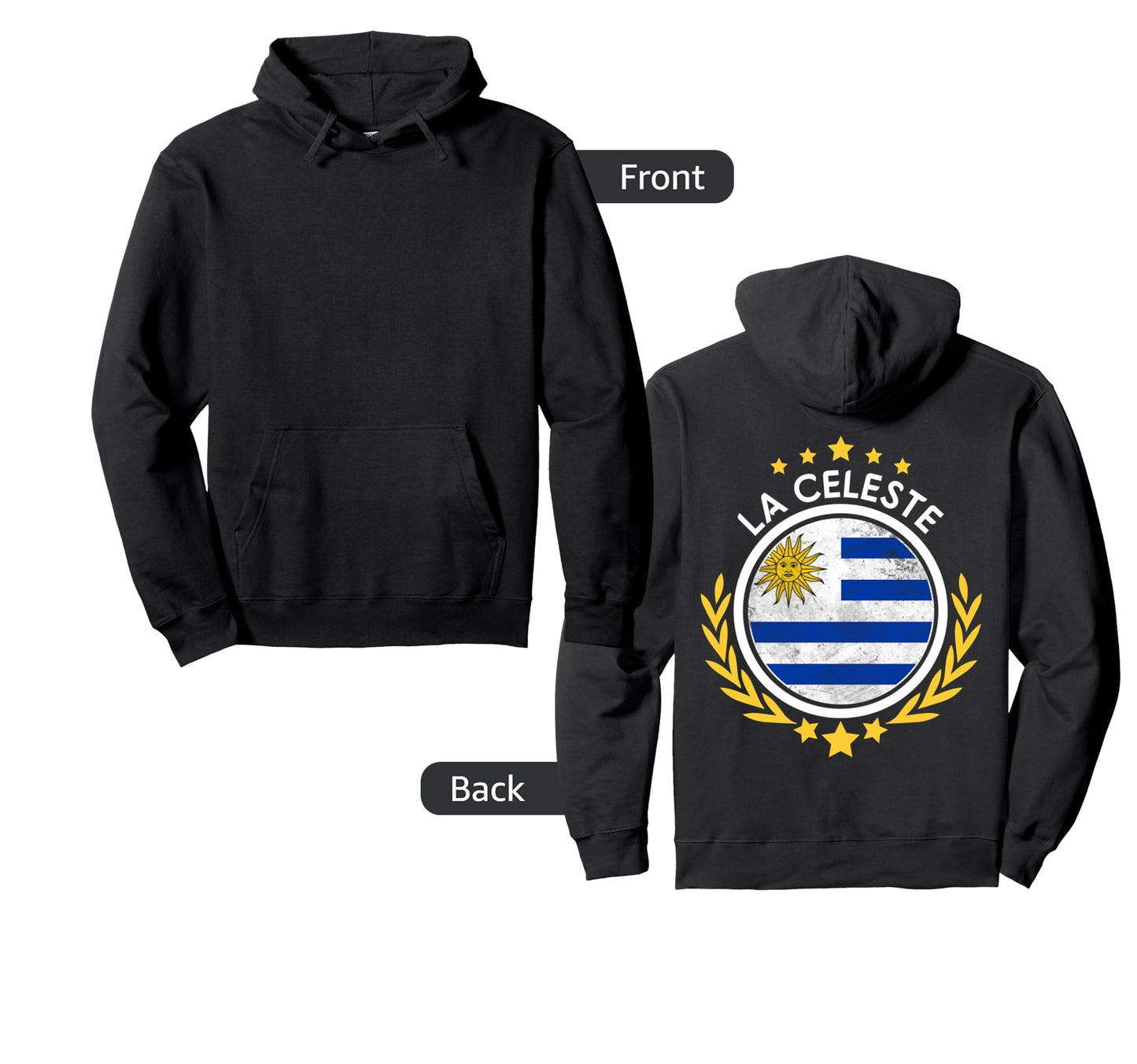 2018 Uruguay Fan World Soccer Hoodie - Novelty Apparel Men Women - T-Shirt, Sweatshirt, Hoodie