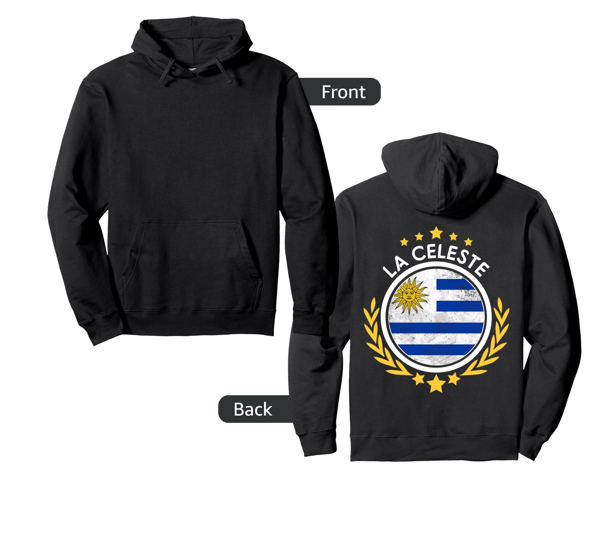 2018 Uruguay Fan World Soccer Hoodie - Novelty Apparel Men Women - T-Shirt, Sweatshirt, Hoodie