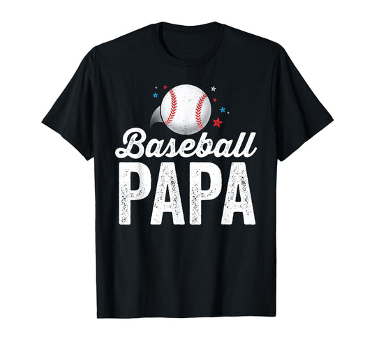 Baseball Papa Dad Father Grandpa T-Shirt - Aesthetic Graphic Men Women - T-Shirt, Sweatshirt, Hoodie