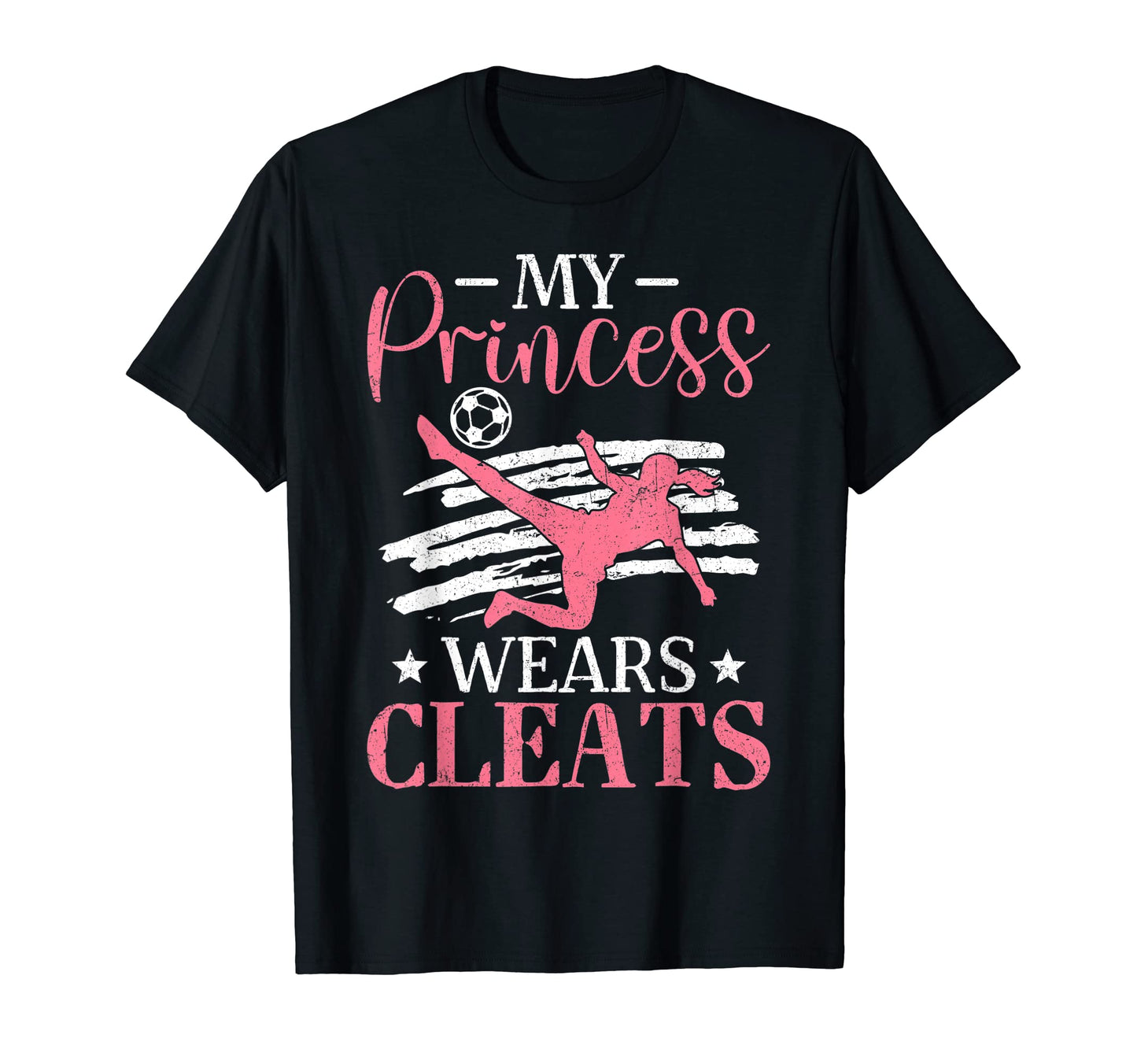 My Princess Wears Cleats Soccer Mom T-Shirt - Minimalist Print for Adults - T-Shirt, Sweatshirt, Hoodie
