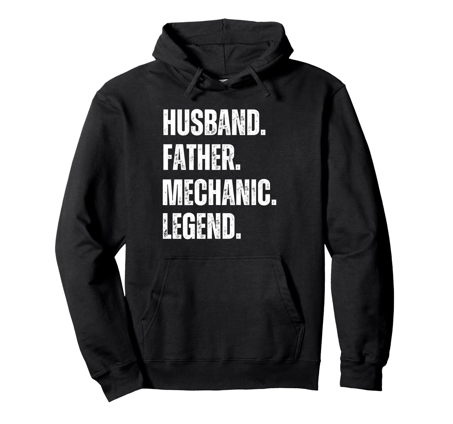 Husband Father Mechanic Legend Funny Hoodie - Minimalist Print for Adults - T-Shirt, Sweatshirt, Hoodie