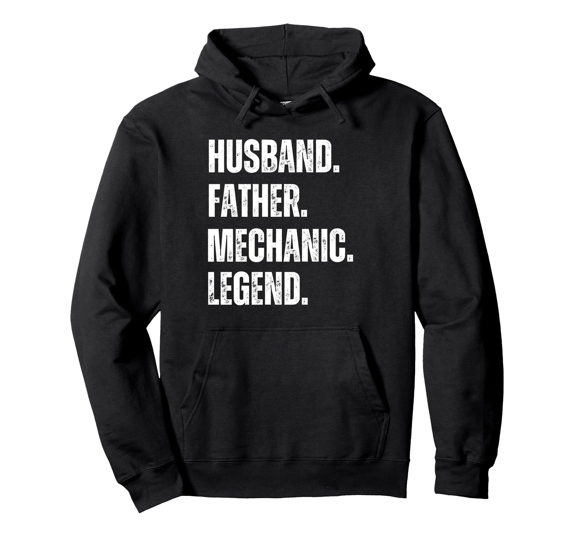 Husband Father Mechanic Legend Funny Hoodie - Minimalist Print for Adults - T-Shirt, Sweatshirt, Hoodie