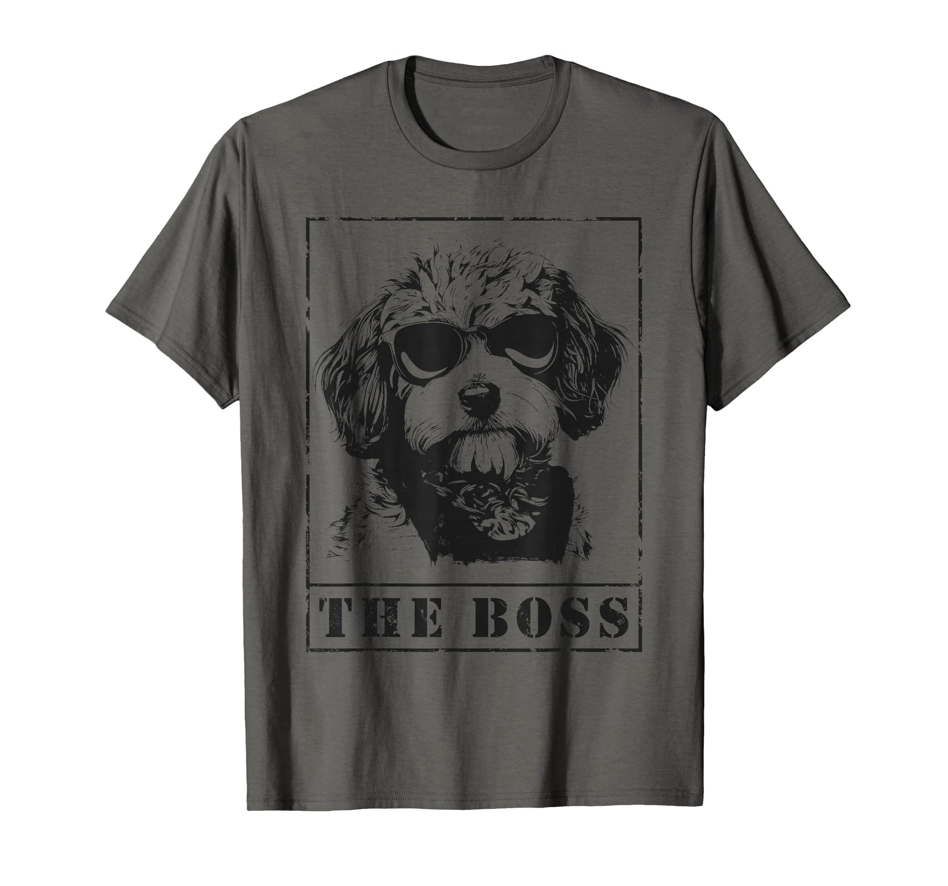 Funny Cavapoo Boss Mom Dad Dog Lover T-Shirt - Novelty Apparel Unisex - T-Shirt, Sweatshirt, Hoodie