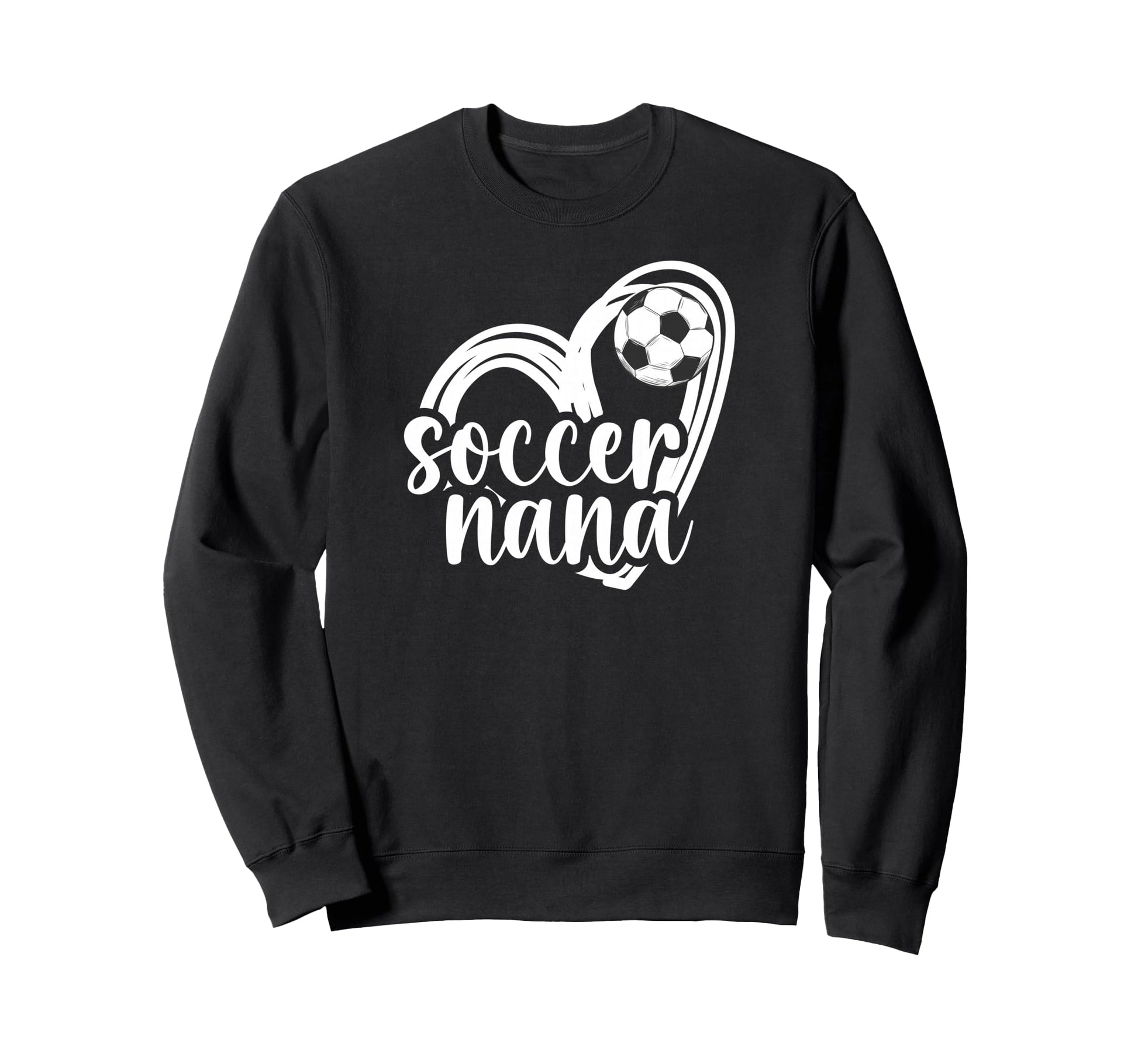 Soccer Nana Heart Grandma Nana Sweatshirt - Minimalist Print Men Women - T-Shirt, Sweatshirt, Hoodie
