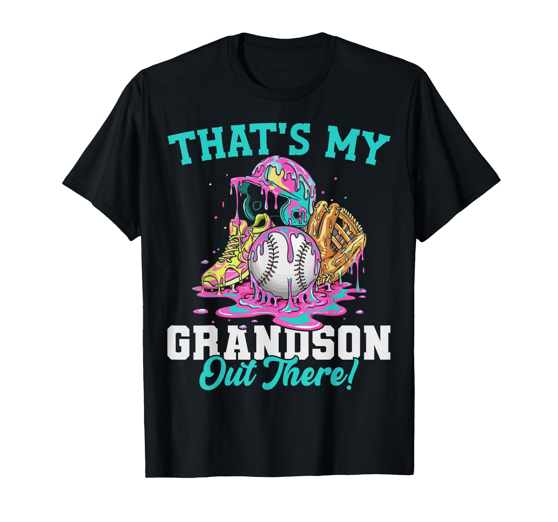 Thats My Grandson Out There Baseball T-Shirt - Minimalist Print Men Women - T-Shirt, Sweatshirt, Hoodie