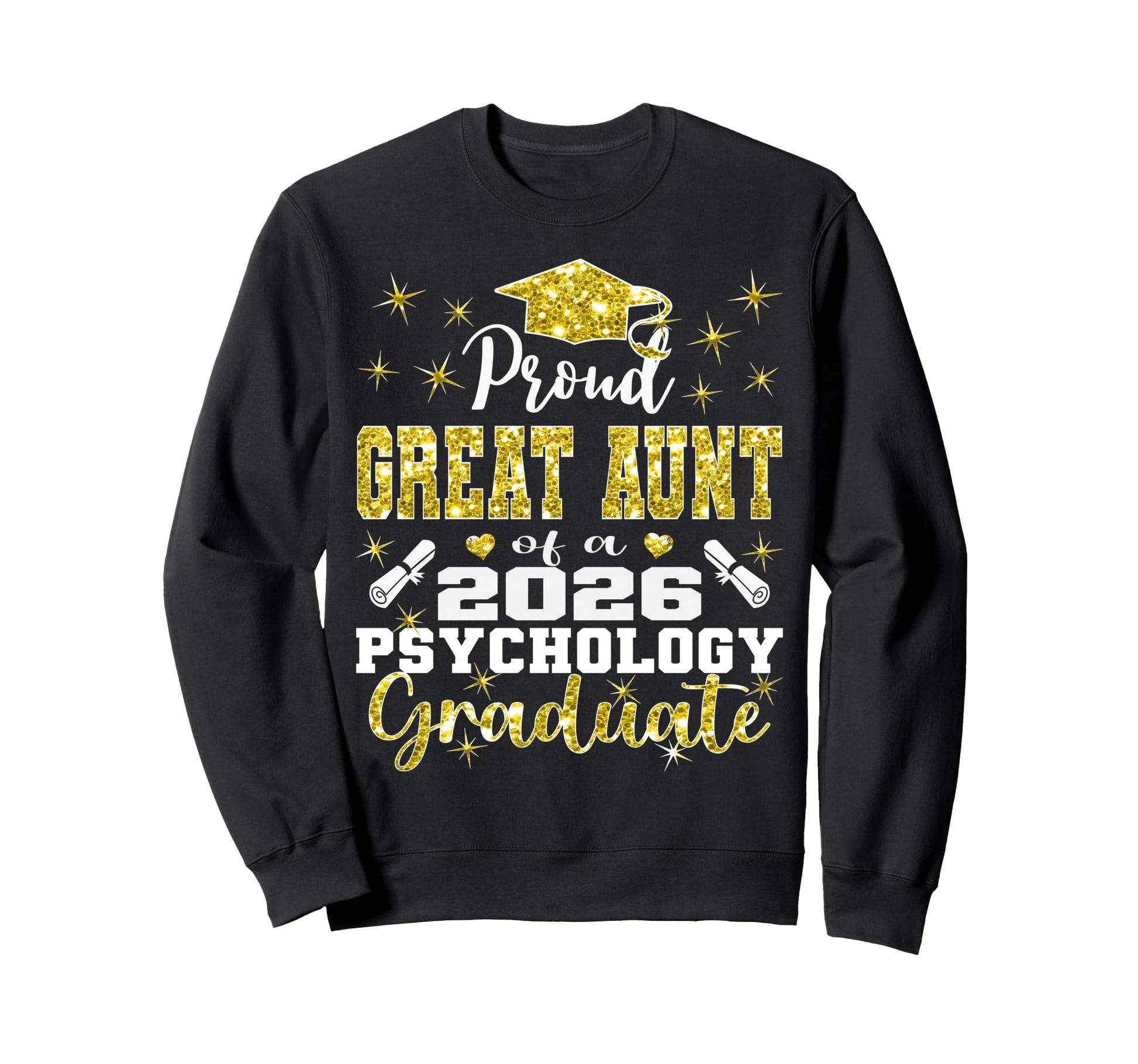 Proud Great Aunt 2026 Psychology Sweatshirt - Minimalist Print for Adults - T-Shirt, Sweatshirt, Hoodie