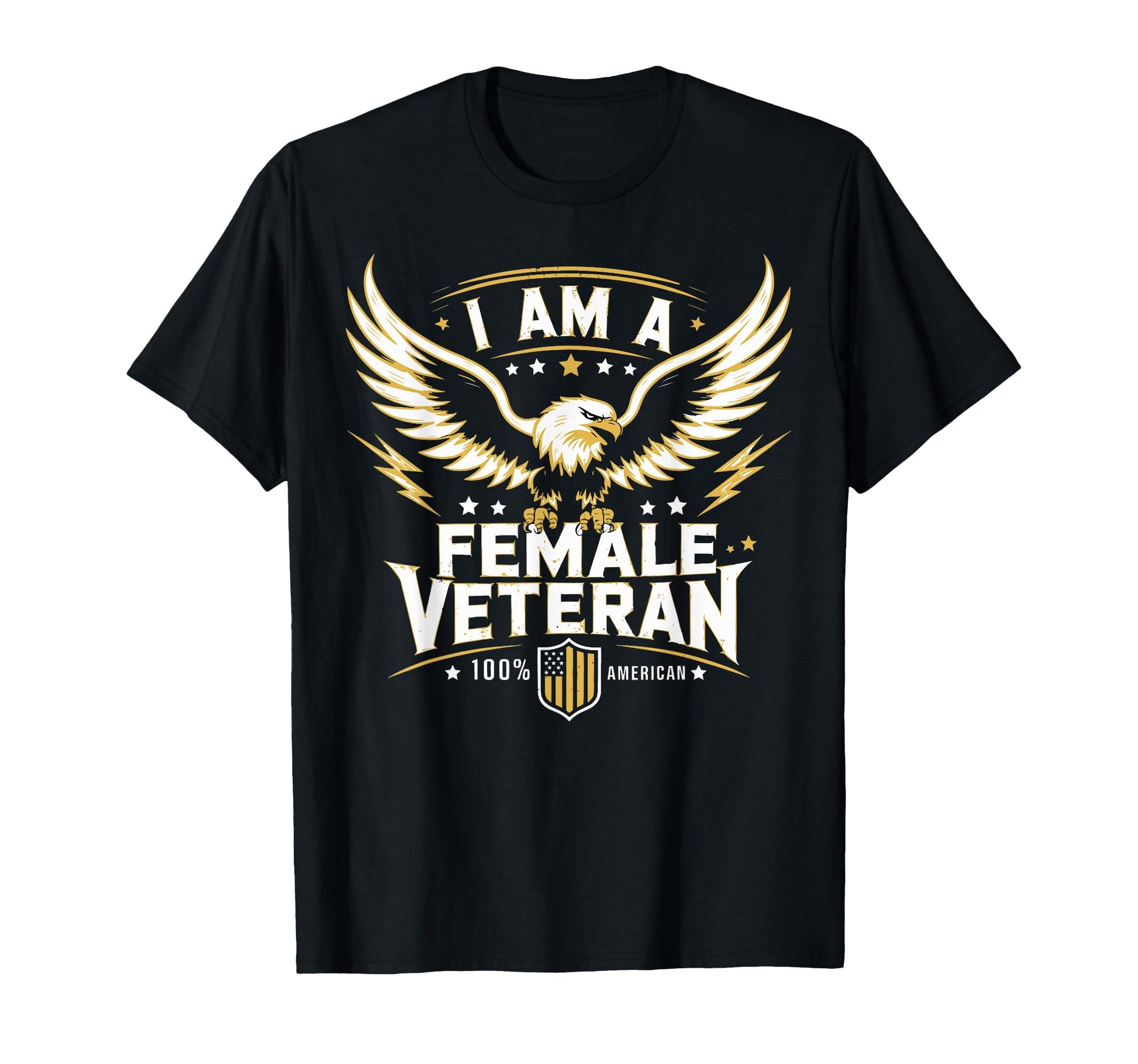 Veterans Day Proud American Flag T-Shirt - Fun Novelty Design Unisex - T-Shirt, Sweatshirt, Hoodie