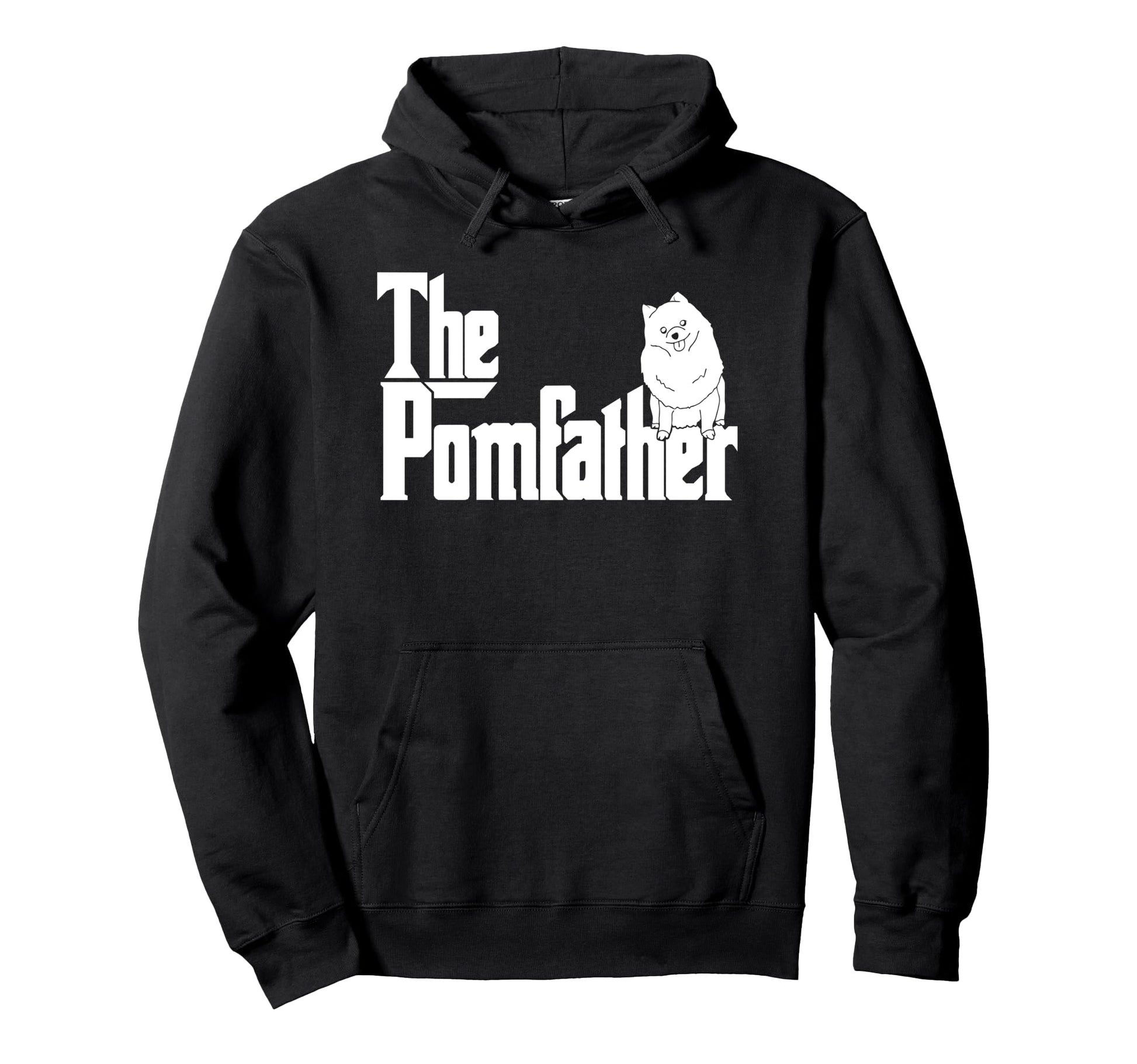 Pomfather Pom Father Funny Dog Dad Hoodie - Fun Novelty Design for Adults - T-Shirt, Sweatshirt, Hoodie